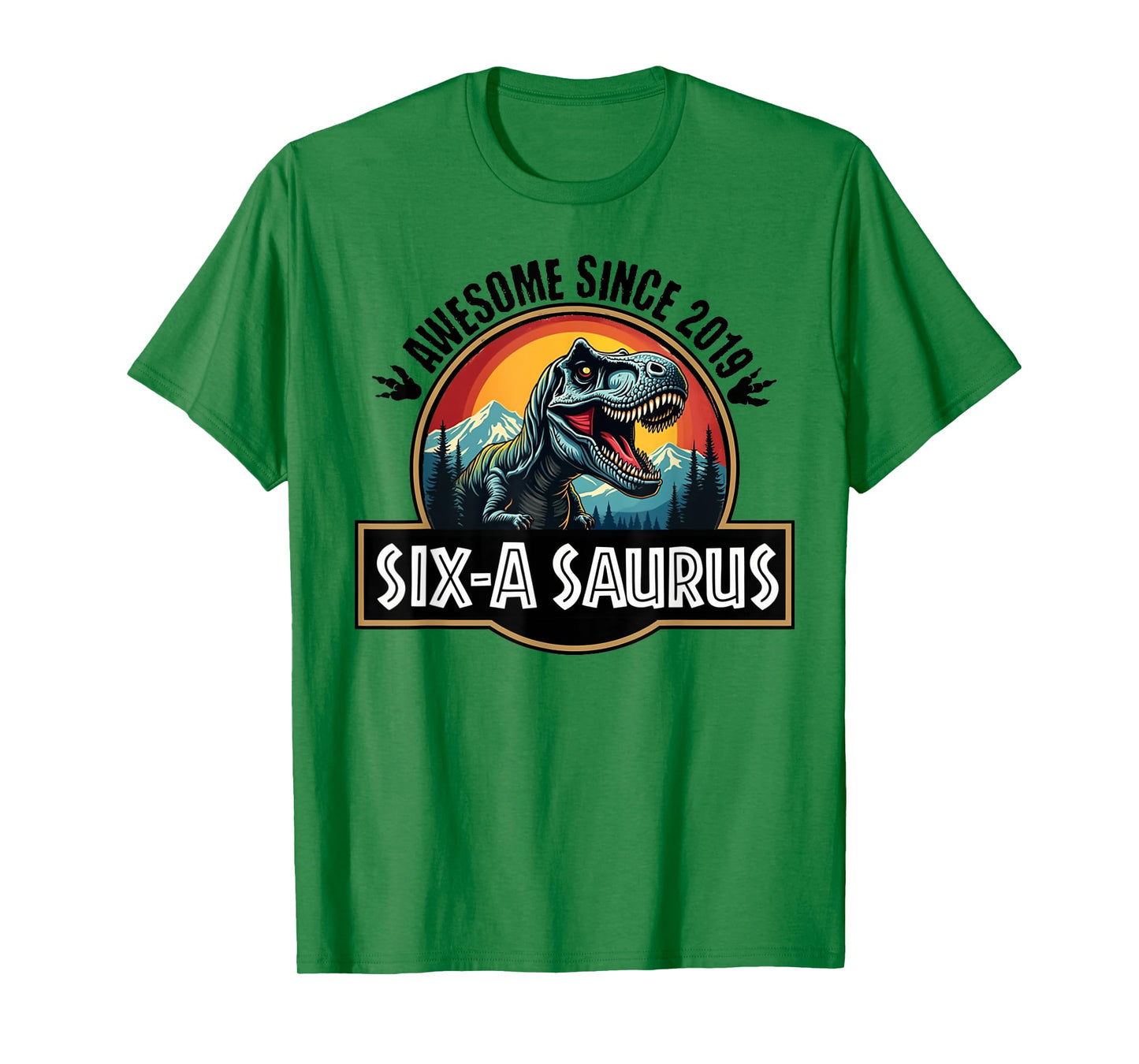 Six-a-Saurus 6th Birthday Dinosaur T-Rex for Boys And Girls T-Shirt