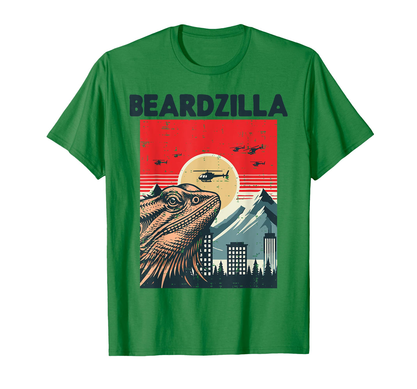 Bearded Dragon Monster Beardzilla Beardie Men Women Kids T-Shirt