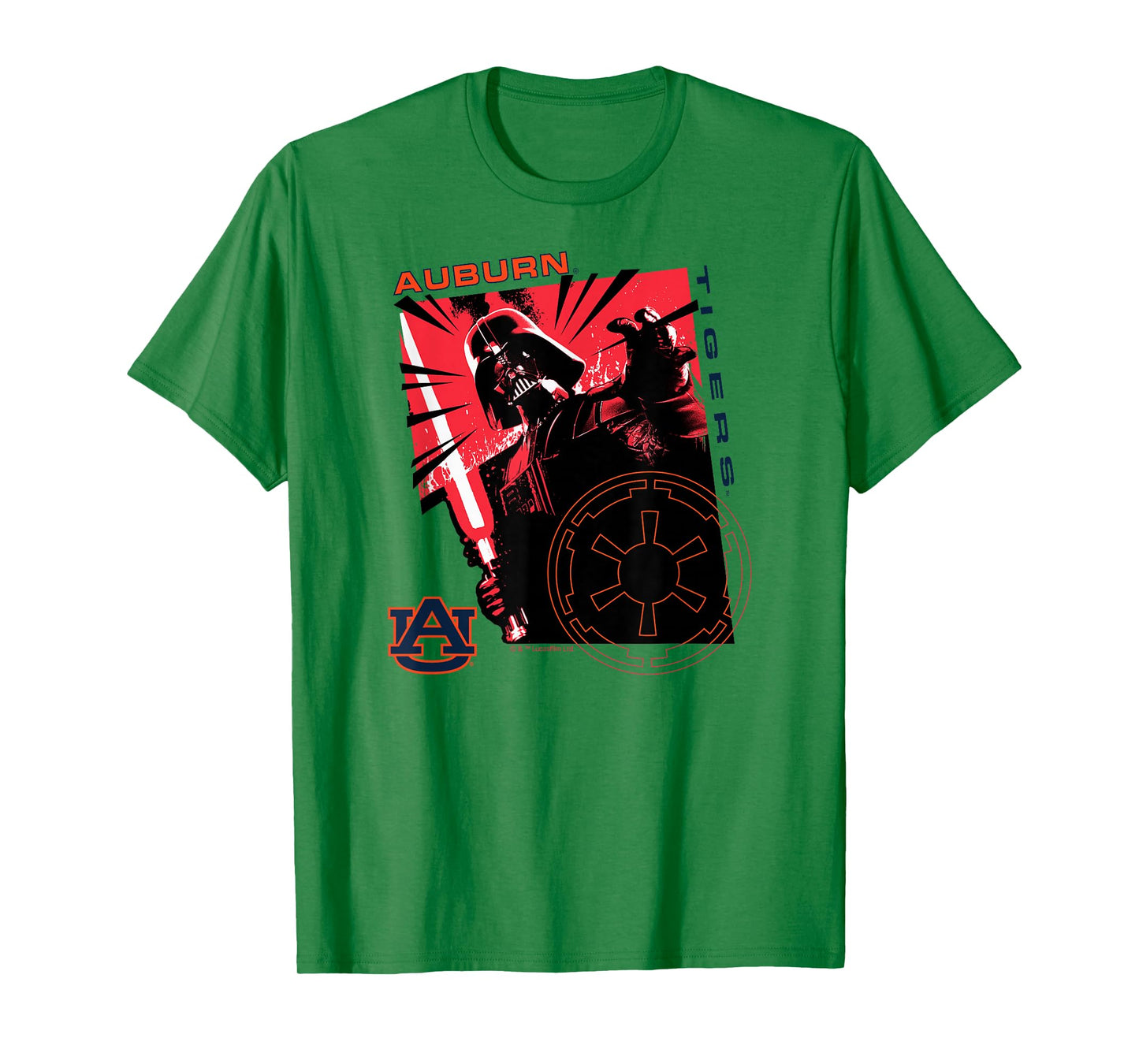Auburn Tigers Star Wars Sith Lord Gray Officially Licensed T-Shirt