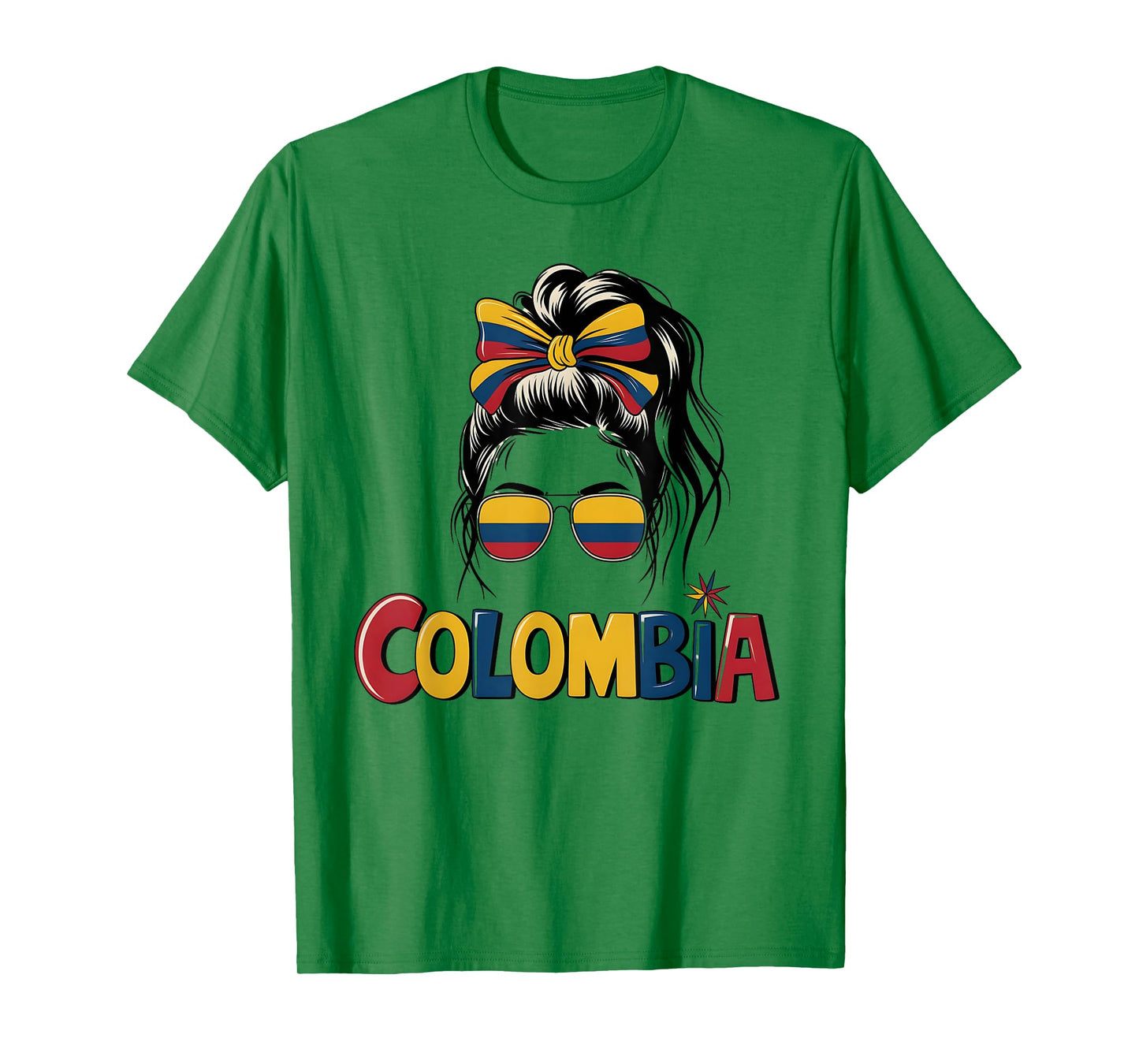 Colombian Girl Flag Kids Hispanic Heritage Month Colombia T-Shirt