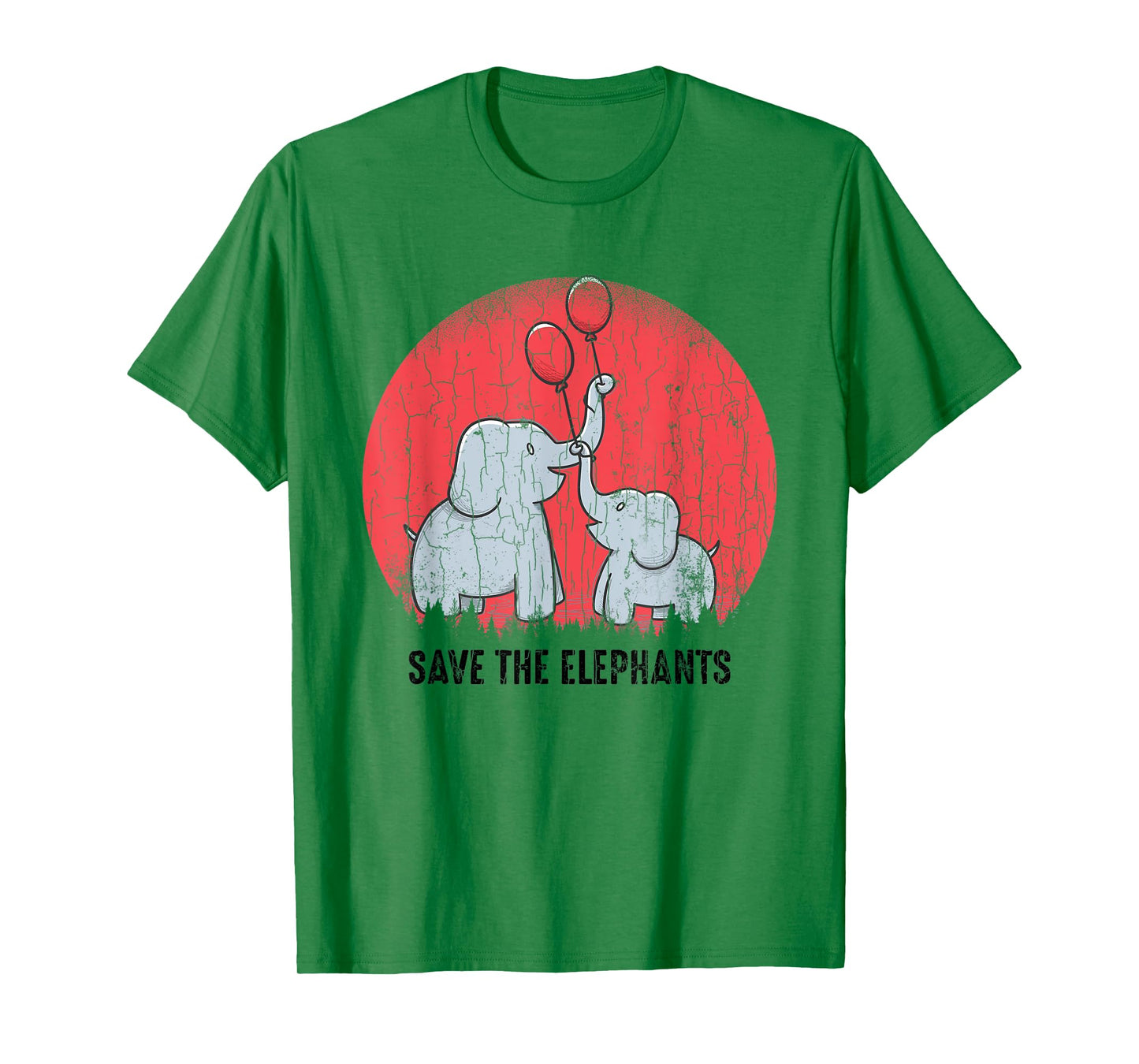 Save The Elephants Funny Elephant Lover Boys Girls Graphic T-Shirt