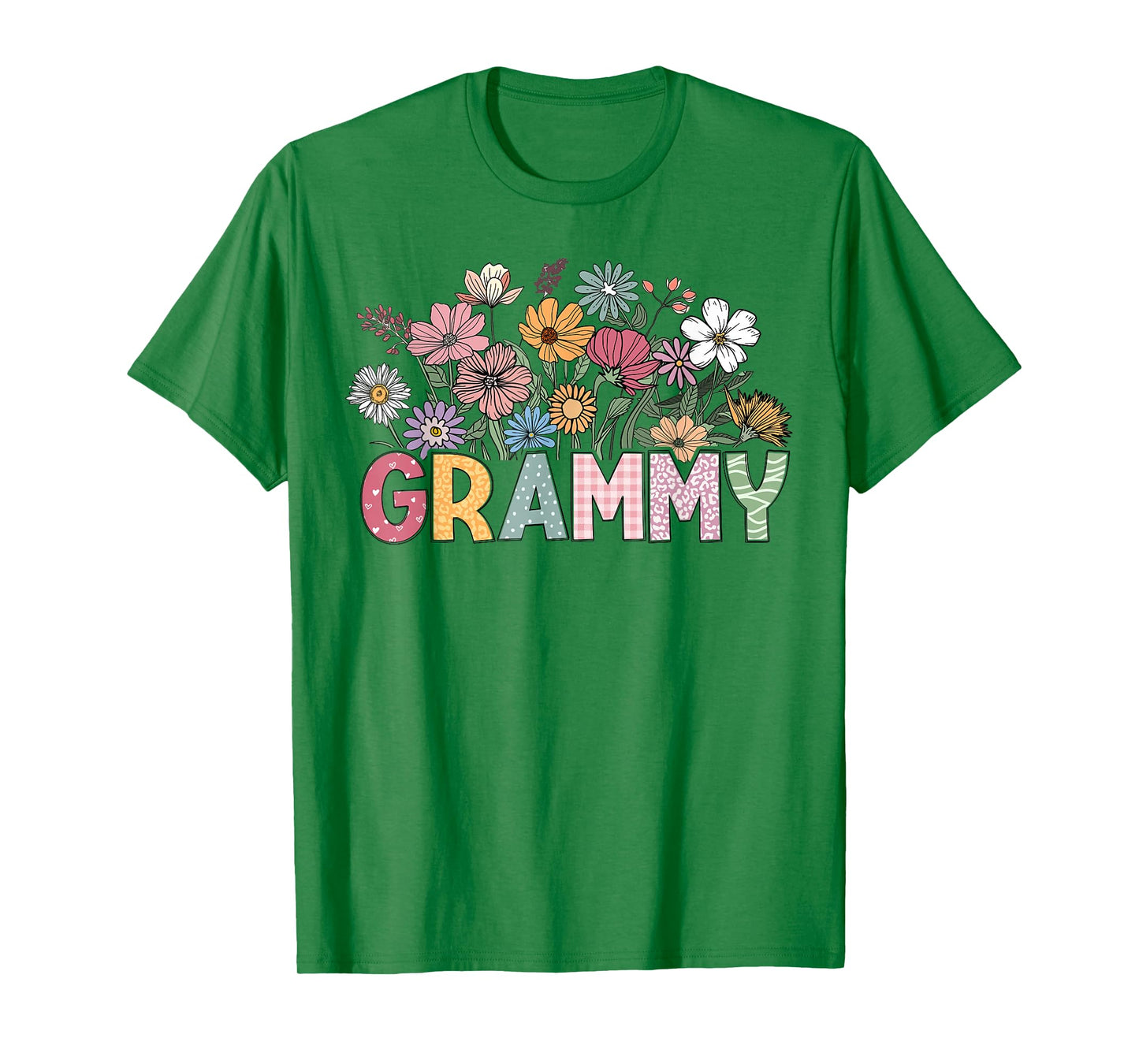 Grammy Mothers Day Shirt For Grandma Wildflower Floral Women T-Shirt