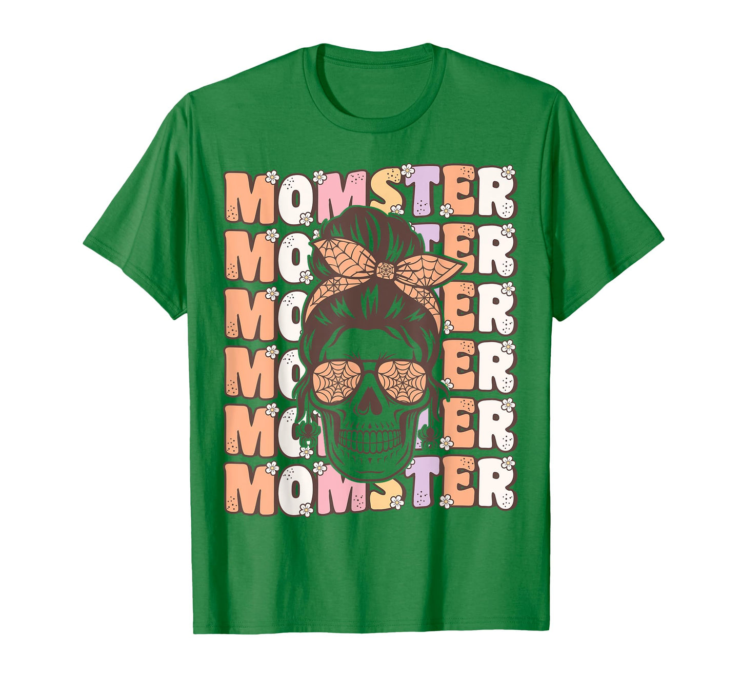 Funny Momster Spooky Mama Groovy Halloween Costume for Moms T-Shirt