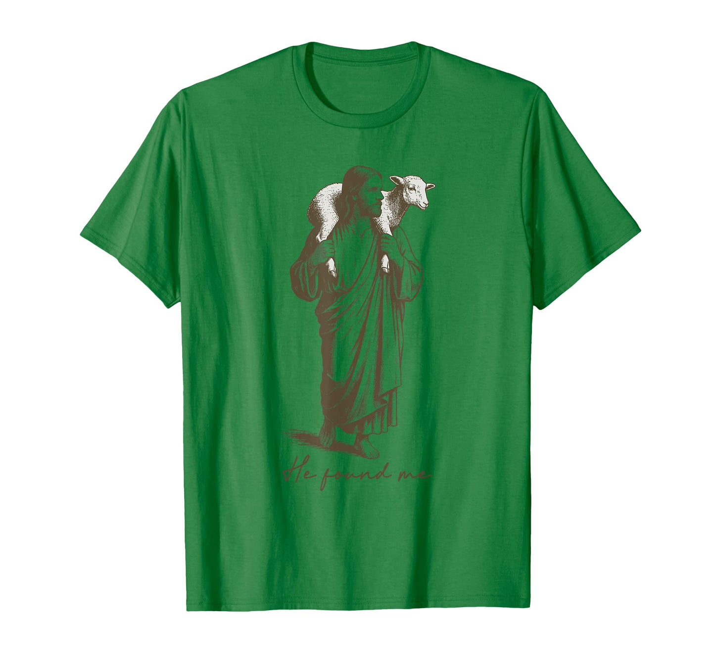 Jesus Carrying A Lamb He Found Me T-Shirt