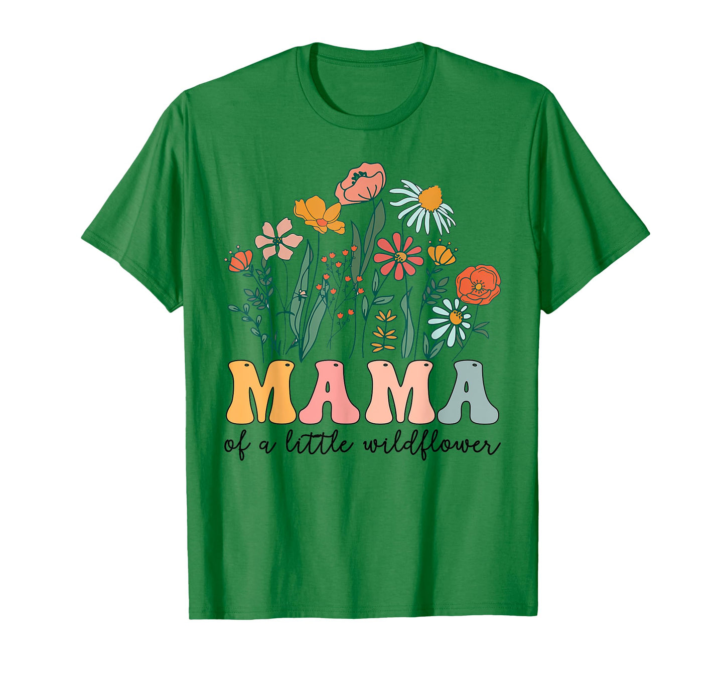 Mama Of The Little Wildflower Birthday Party Baby Shower T-Shirt