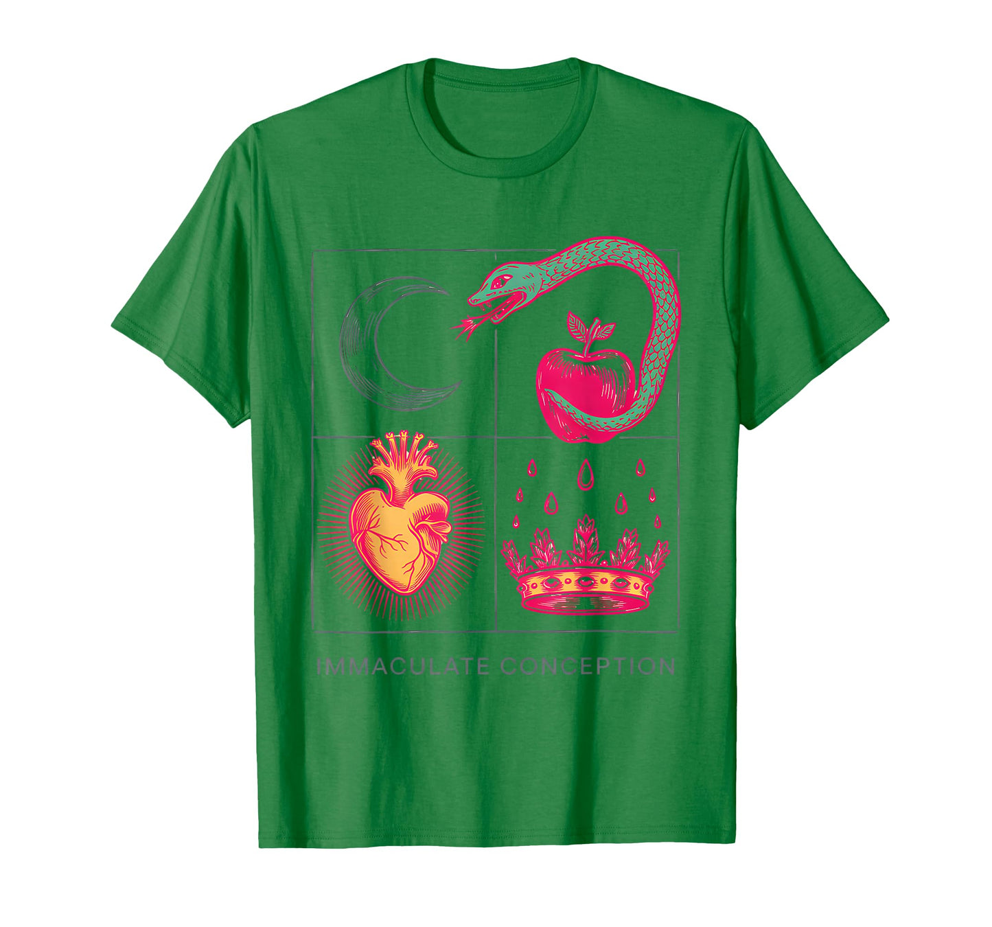 Immaculate Conception Catholic Symbolic Religious Artwork T-Shirt