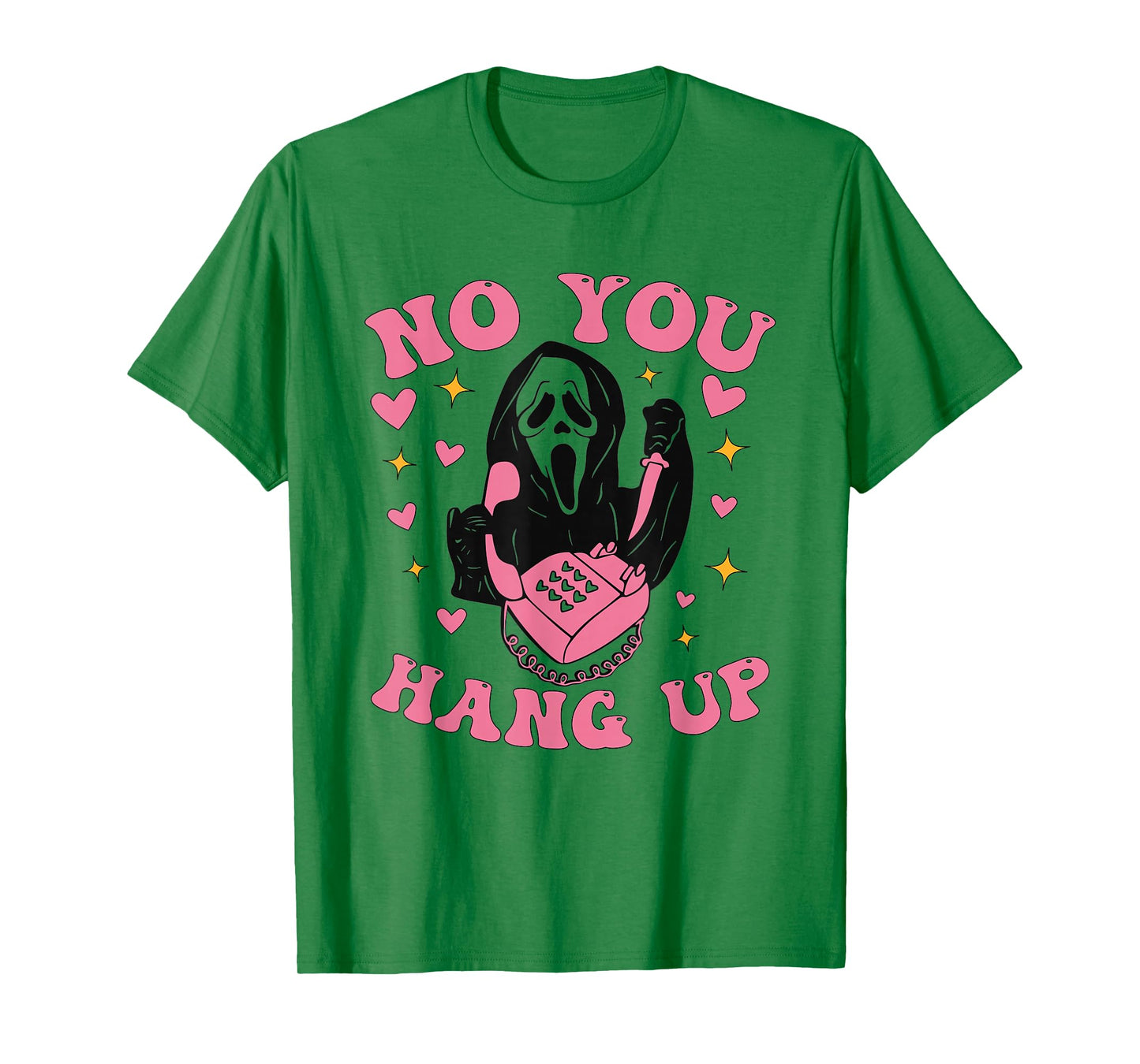 Funny Ghost Calling Halloween Scary Costume No You Hang Up T-Shirt