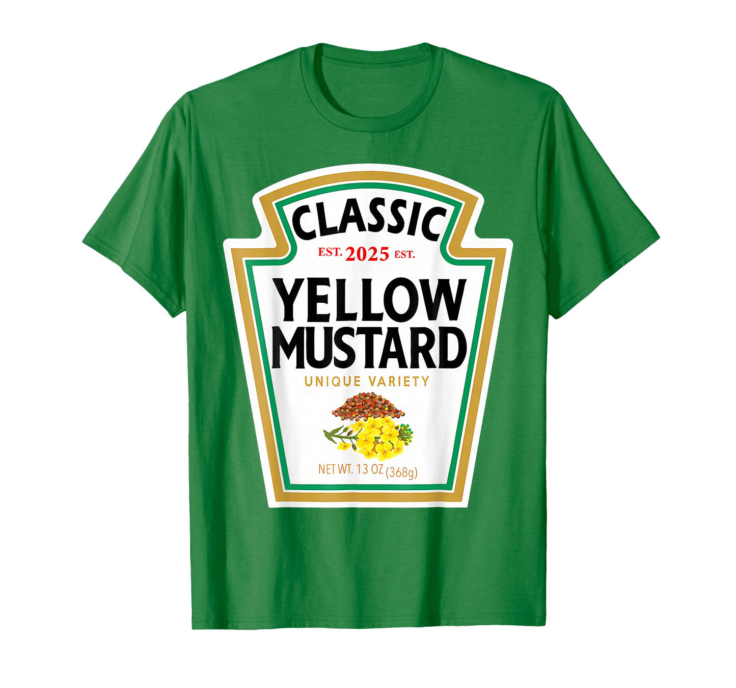 Yellow Mustard DIY Halloween Costume Matching Group Mustard T-Shirt