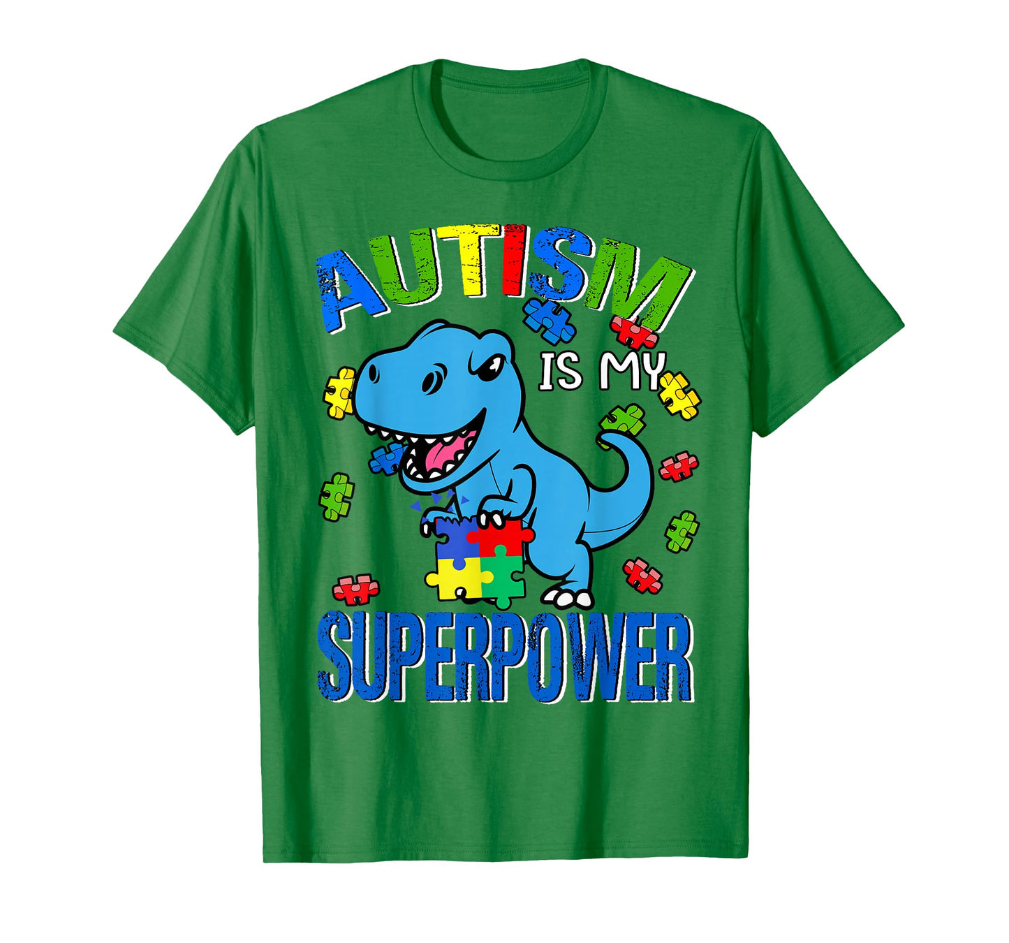 Autism Is My Super Power Autism Awareness Toddler Brother T-Shirt