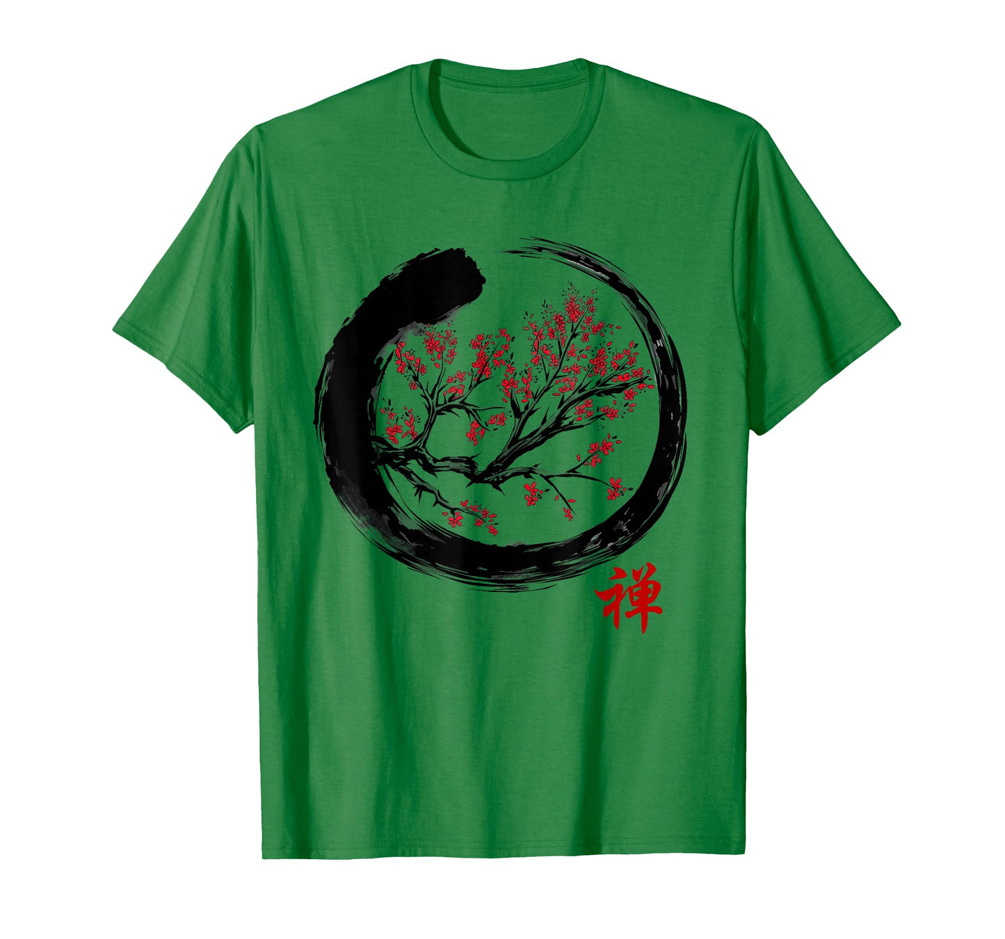 Japanese Calligraphy - Zen Buddhist Enso Circle Meditation T-Shirt