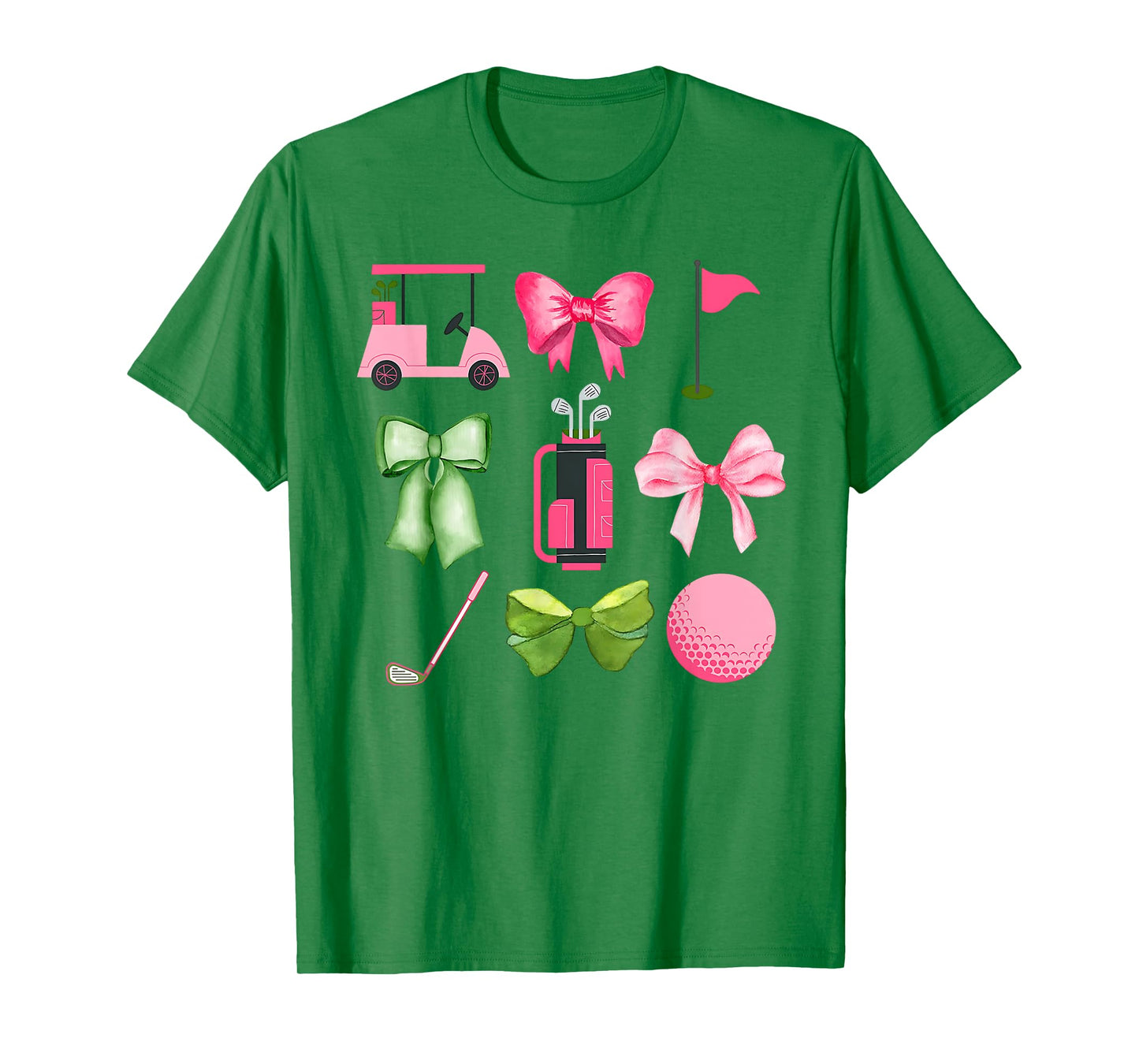 Let's Par-Tee Coquette Golf Funny Golfer Girls Women Kids T-Shirt