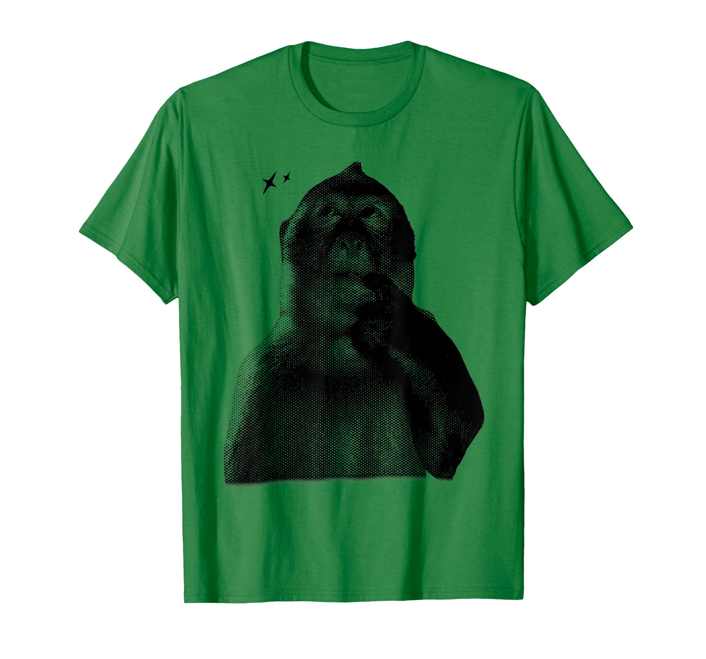 Funny Thinking Monkey Meme 2YK Graphic T-Shirt