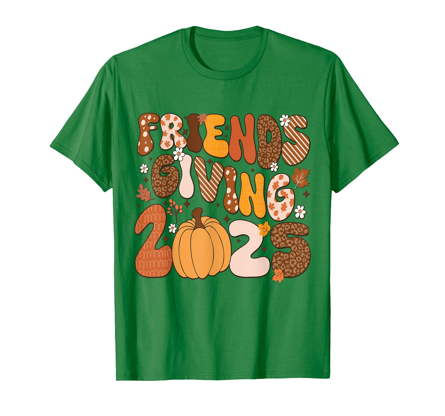 Retro Friends Giving 2025 Thanksgiving Fall Friendsgiving T-Shirt