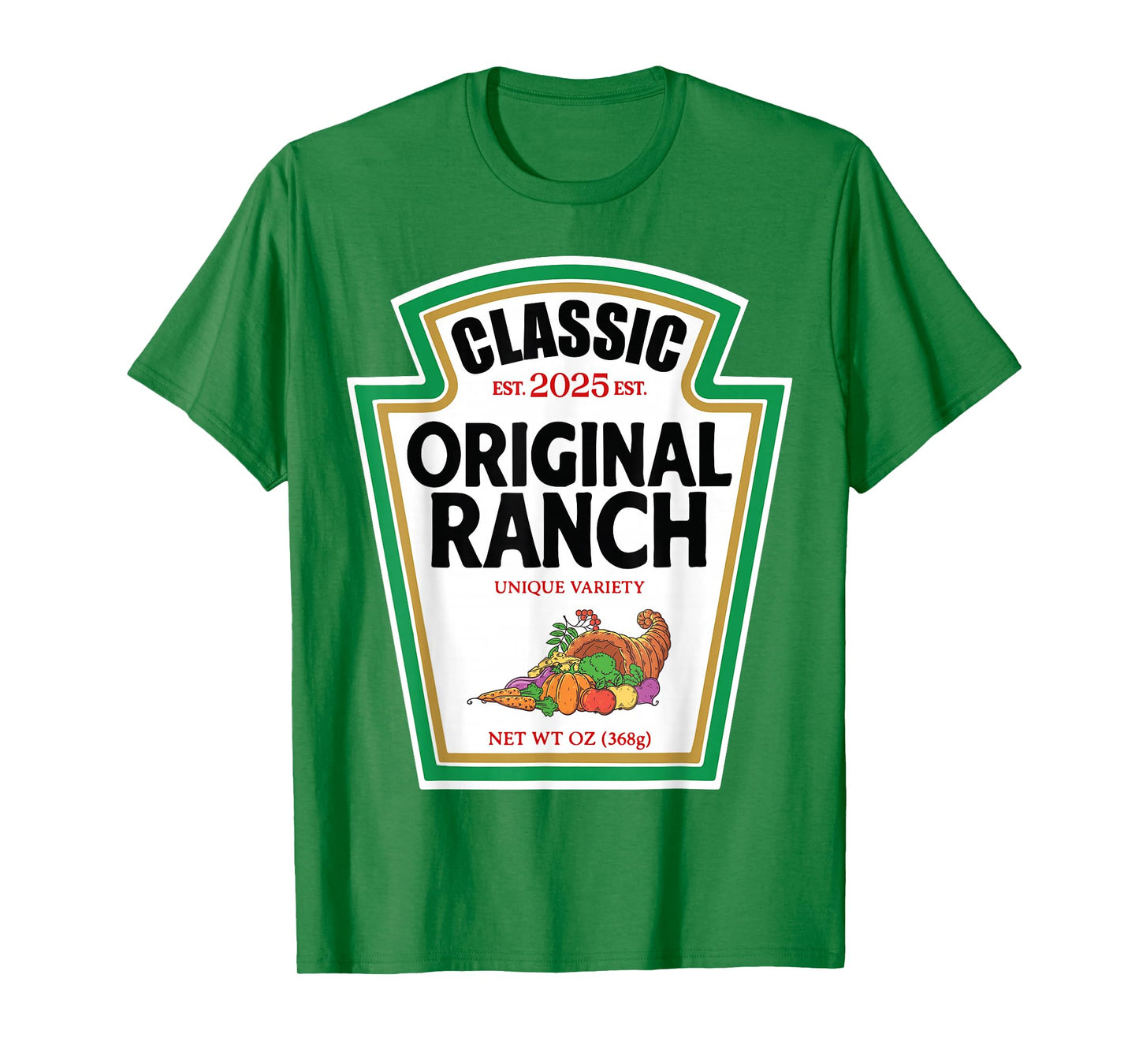 Ranch Sauce Green Salad Dressing Condiment DIY Halloween T-Shirt