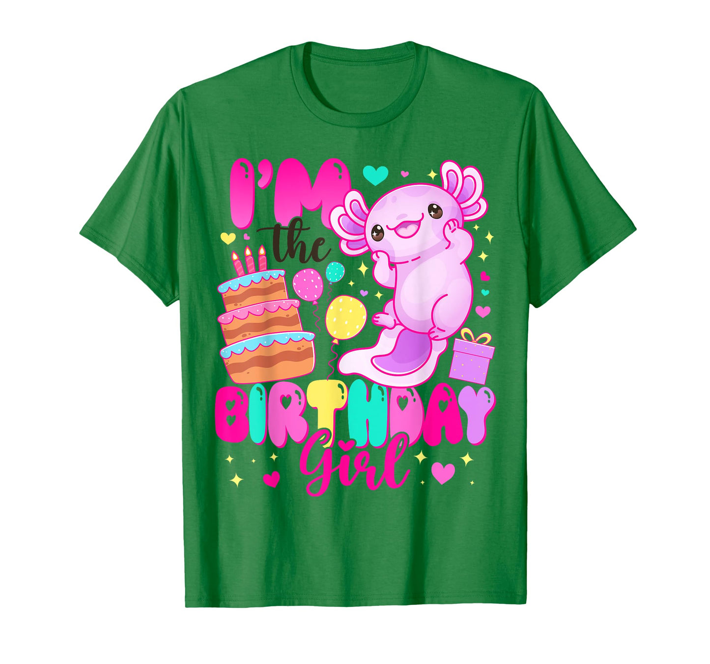 Im The Birthday Girl Axolotl Family Party Decoration T-Shirt