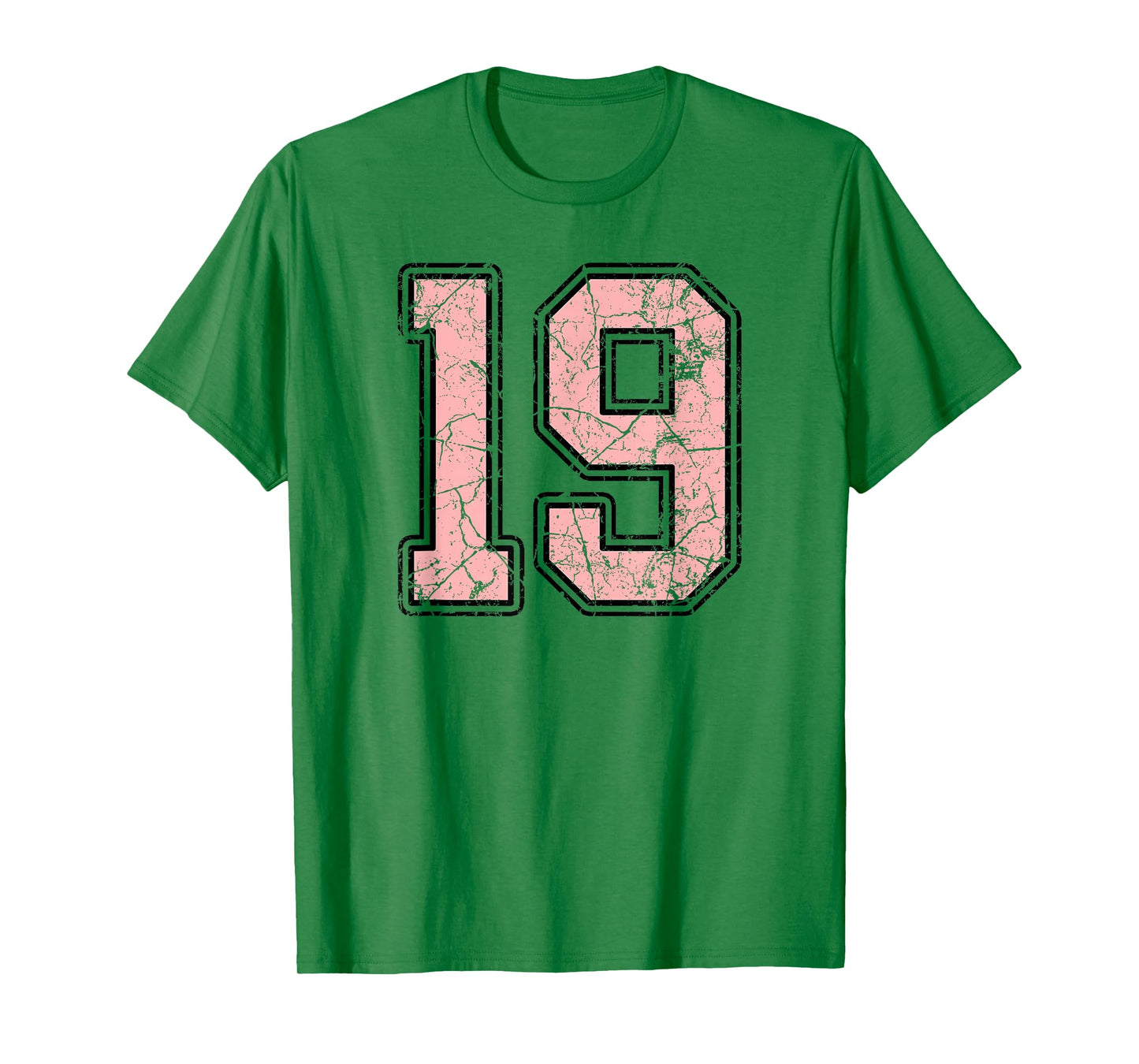 Pink and Black Number 19 Jersey Player Uniform #19 Fan T-Shirt