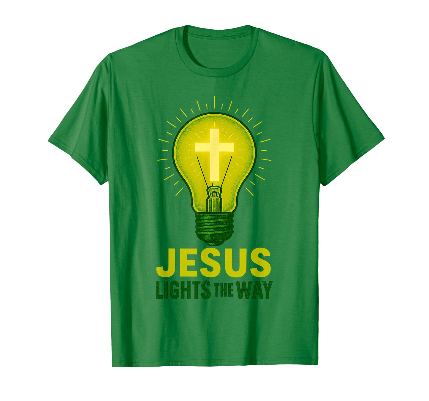Christian Jesus Lights The Way Religious Quote T-Shirt