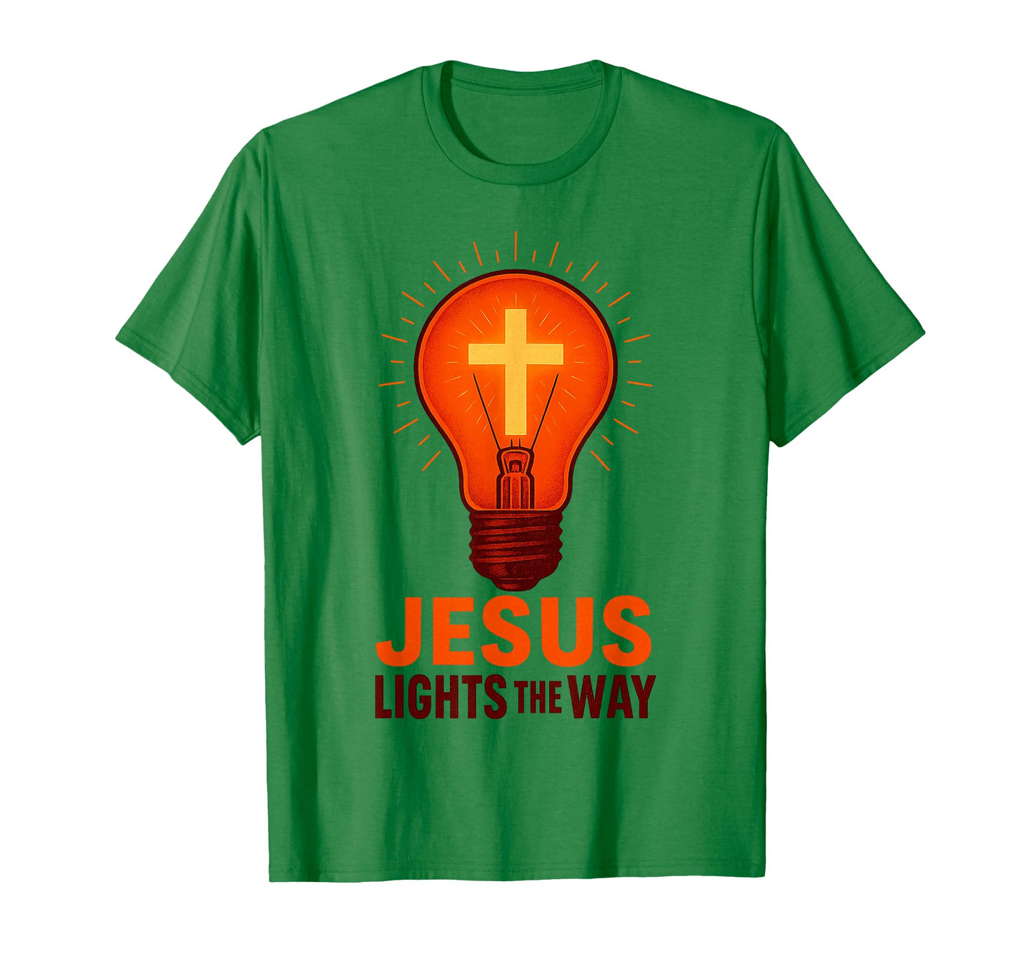Jesus Lights The Way Christian Faith Quote T-Shirt