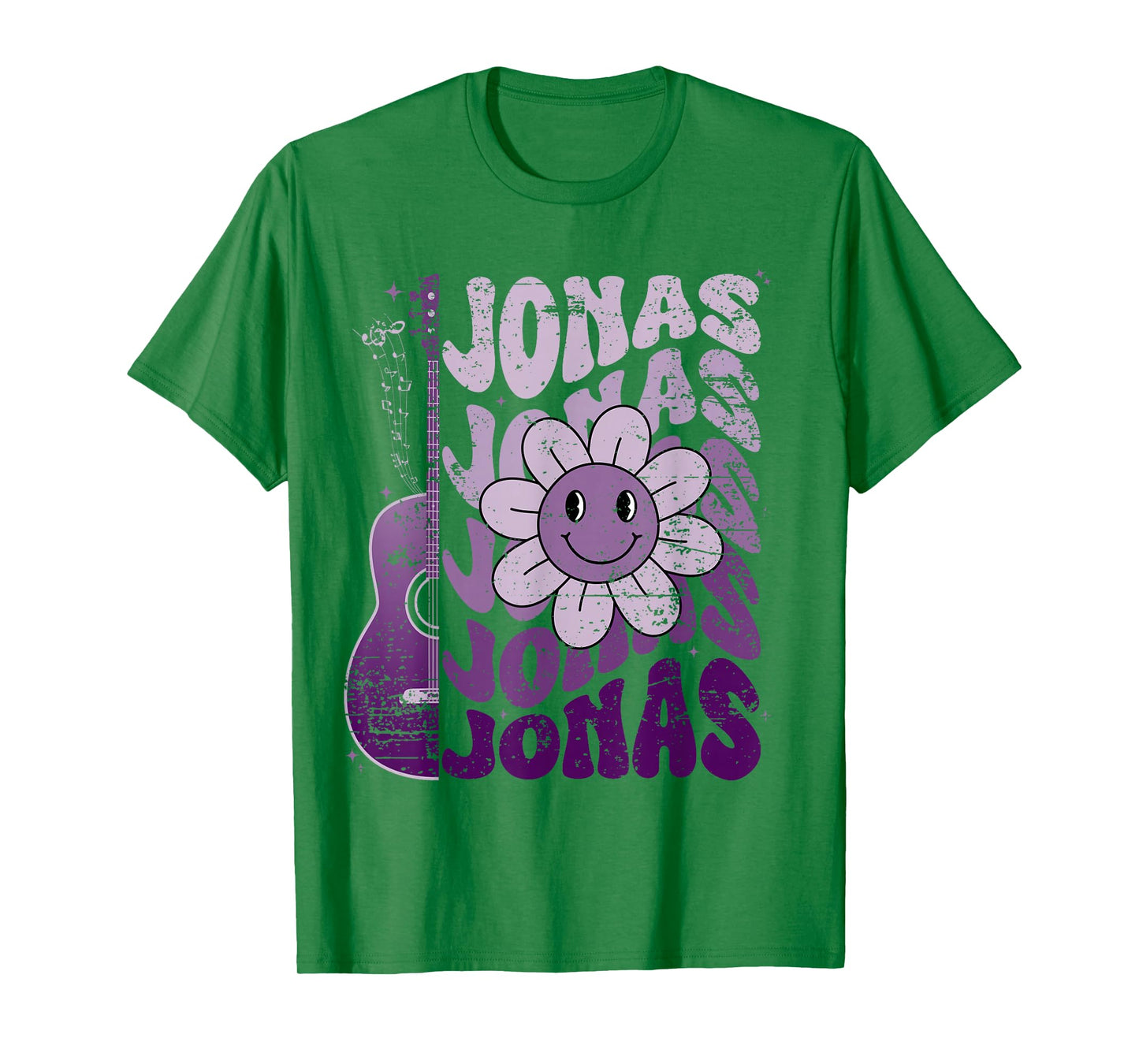 Jonas First Name I Love Jonas Girl Groovy 80's Vintage T-Shirt