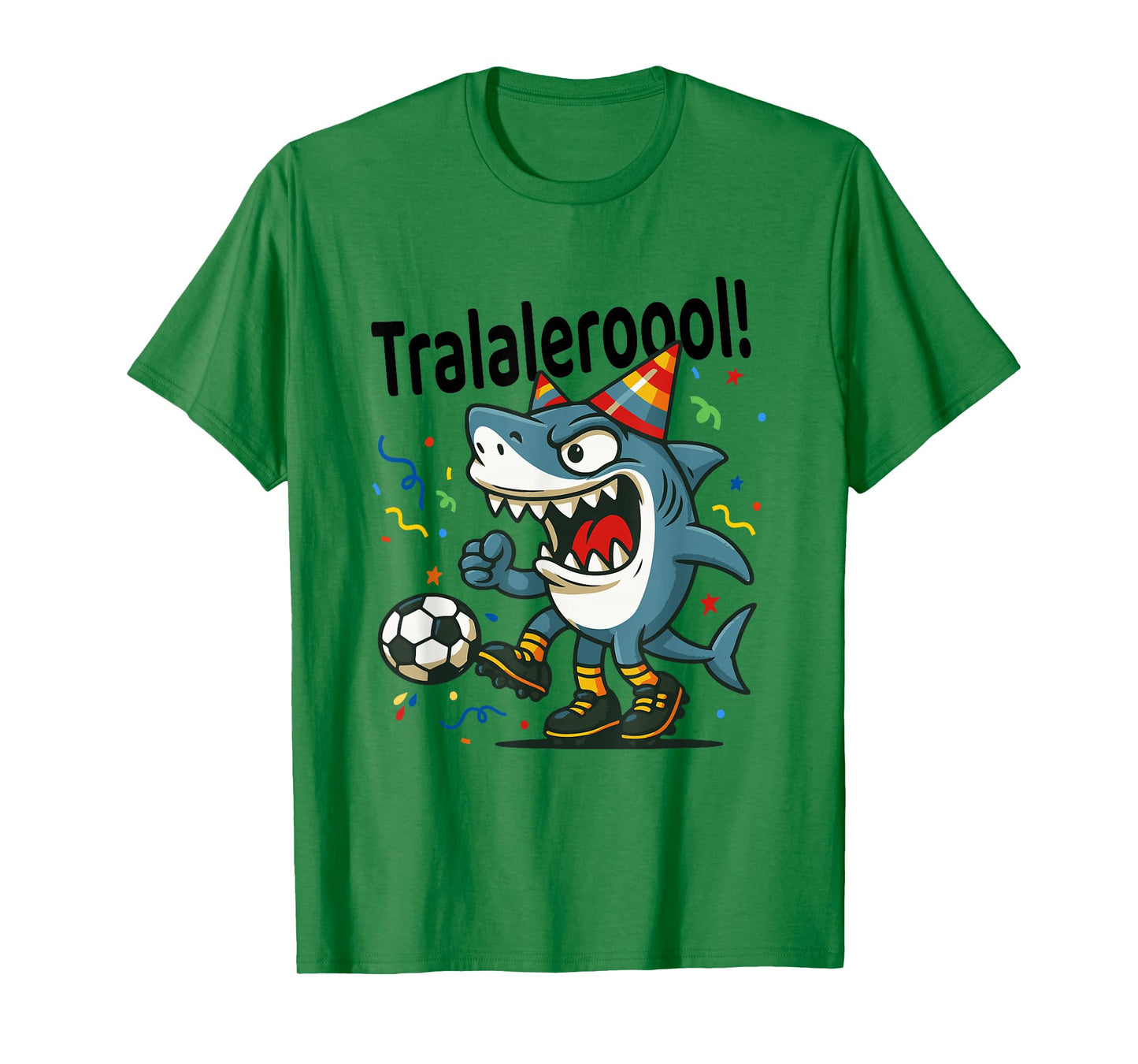 Tralalero Tralala Italian Brainrot Soccer Birthday Meme Boys T-Shirt