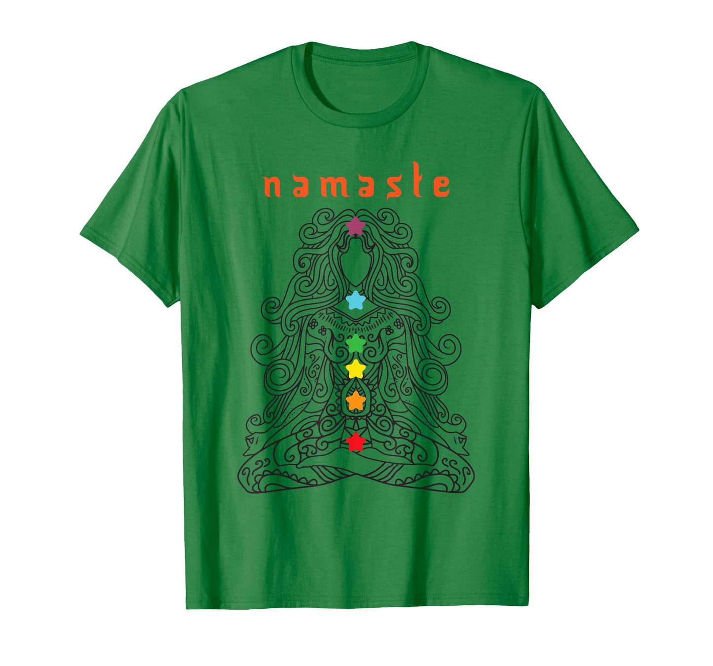 Namaste Design, Yoga Pose with Chakra Awesome Gift T-Shirt