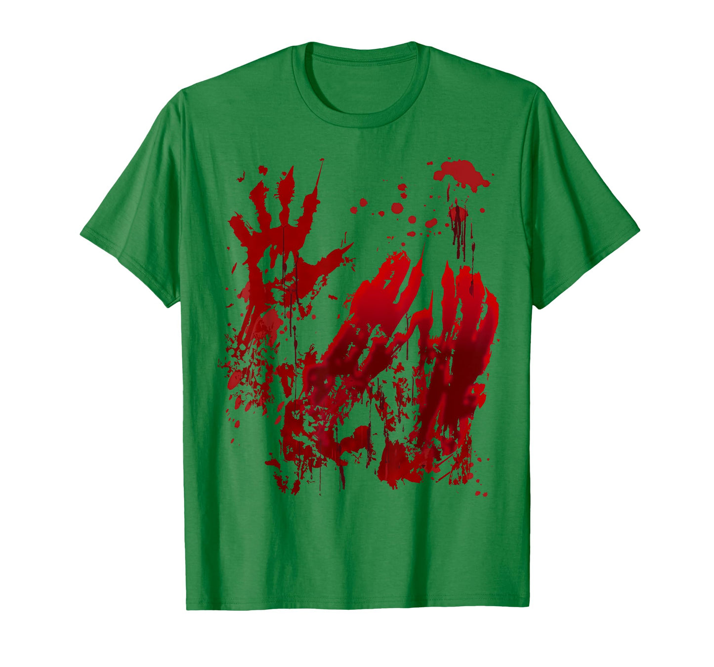 Bloody Halloween Shirt Blood Splatter Zombie Hand Graphic T-Shirt