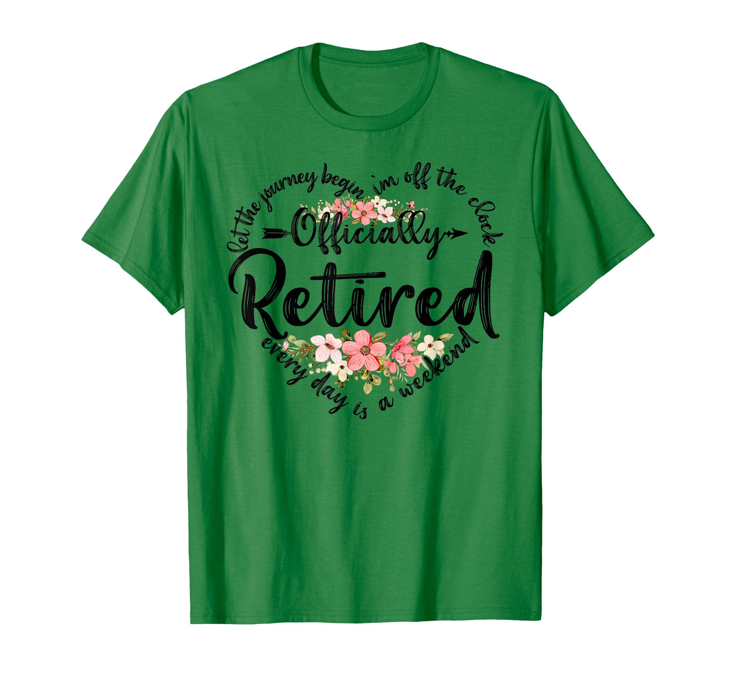Officially Retired Heart Cute Retirement Gifts For Women T-Shirt
