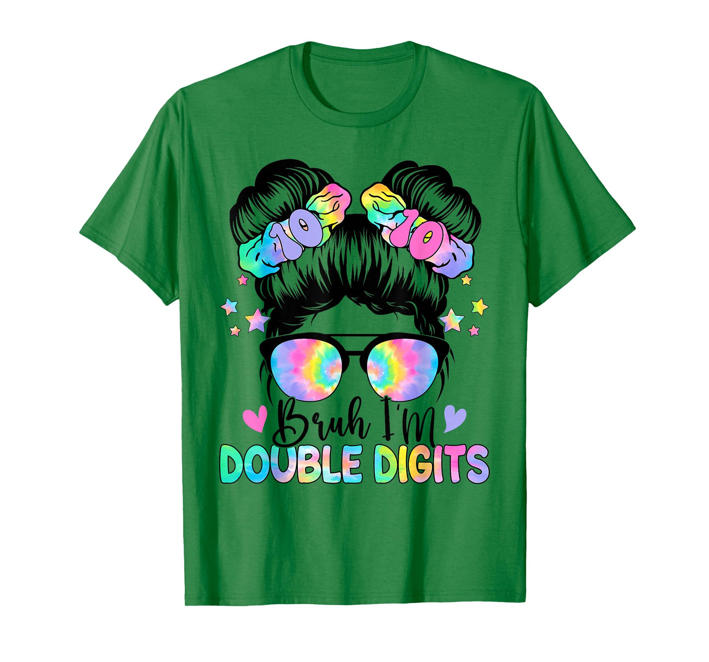 Bruh I'm Double Digits 10th Birthday 10 Year Old For Girl T-Shirt