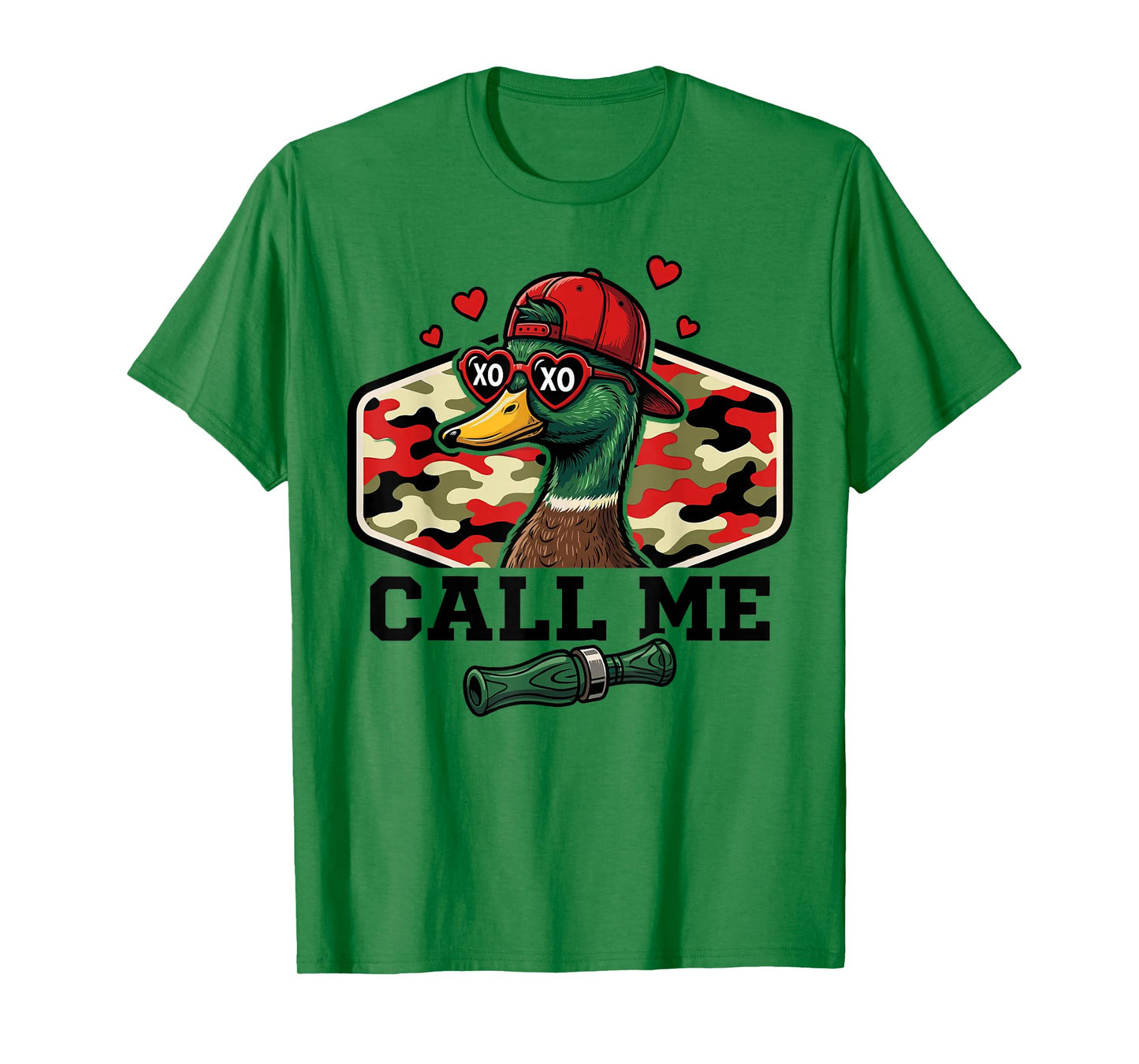 Call Me Mallard Duck Hunting Valentines Day Hunting Season T-Shirt