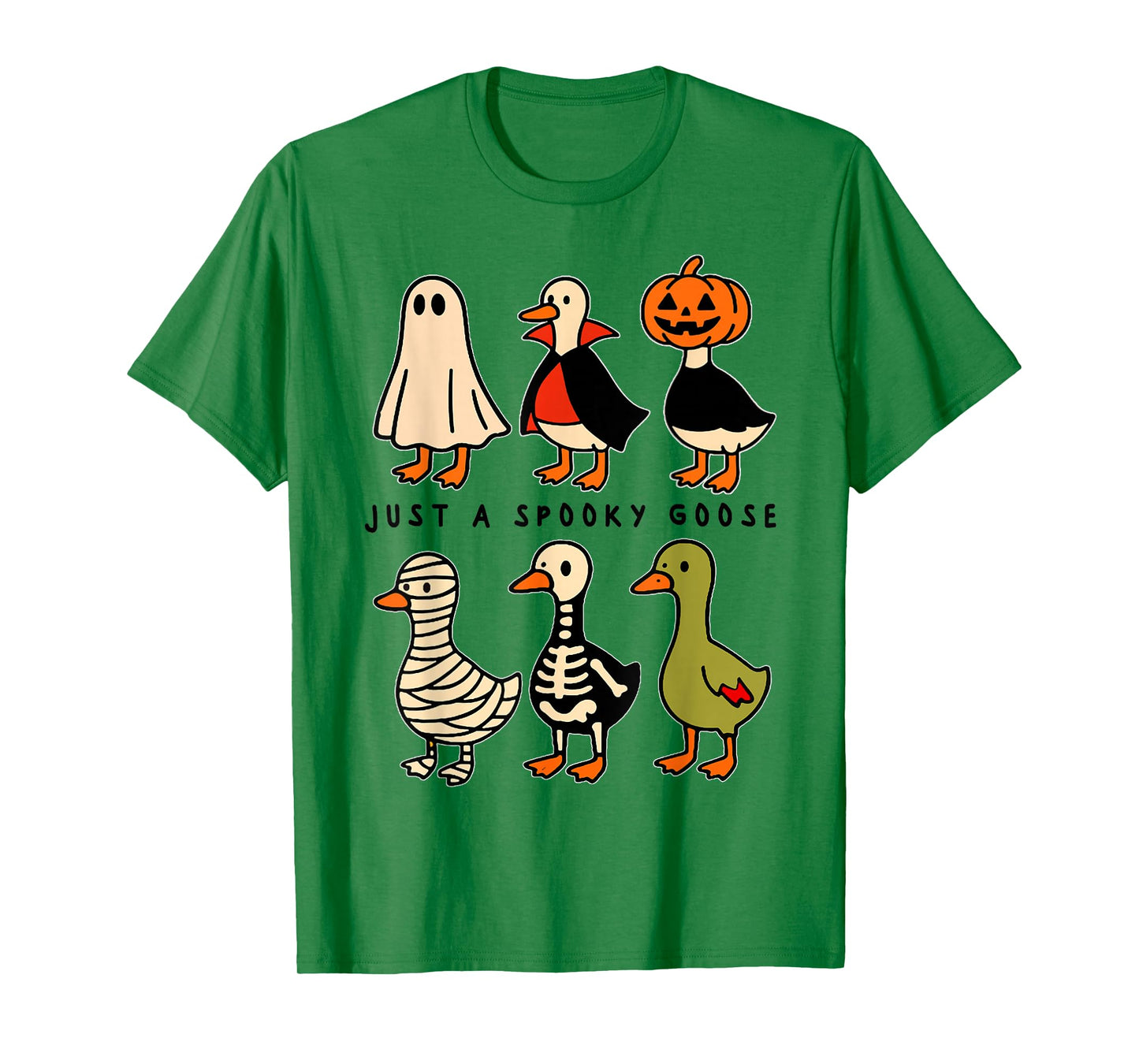 Just A Spooky Goose Halloween Silly Goose Funny Halloween T-Shirt