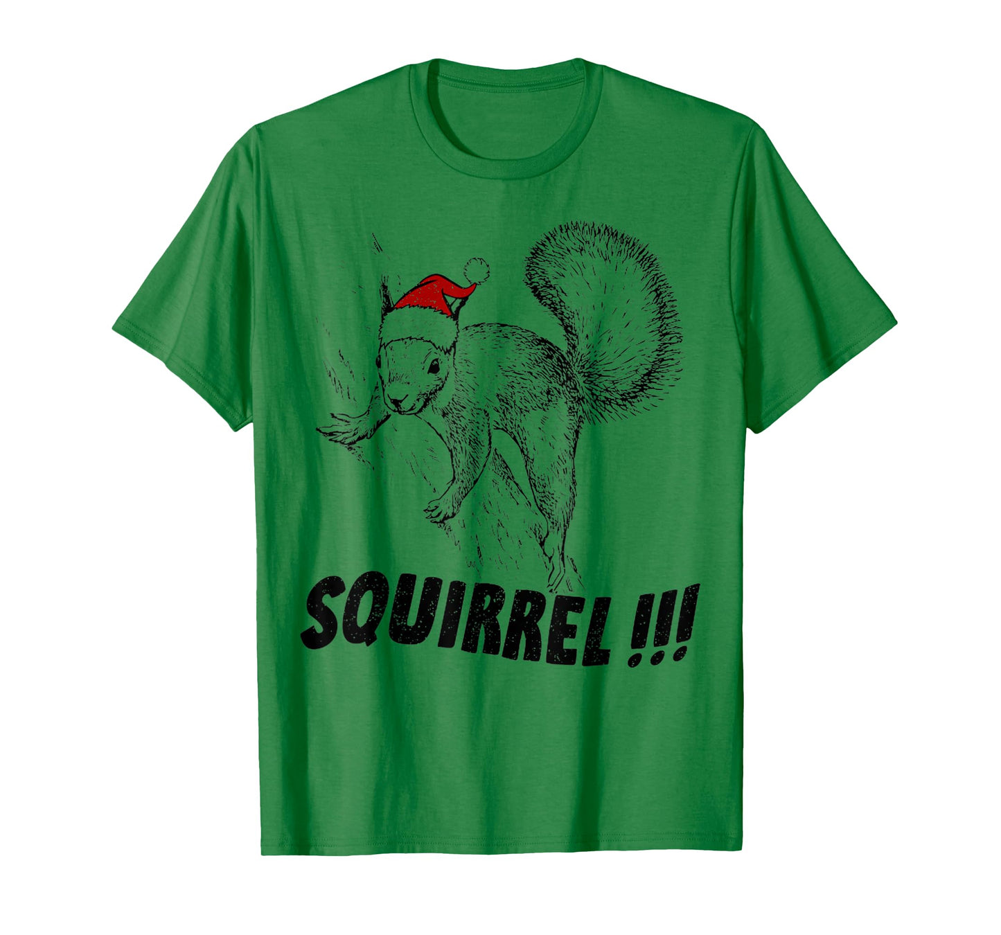 Funny Squirrel With Hat Christmas Vacation Old Fashion T-Shirt