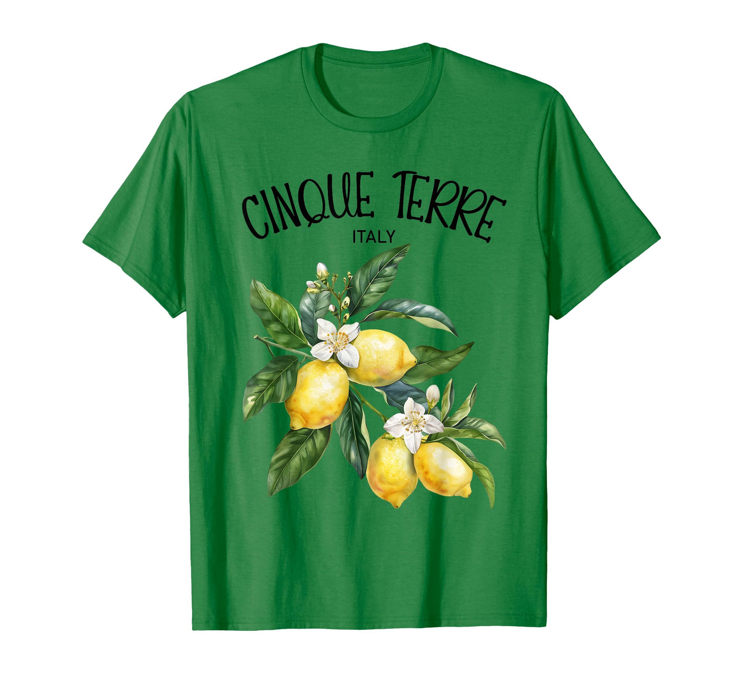 Cinque Terre Lemon Art Italian Fruit Lover Italy Riviera T-Shirt