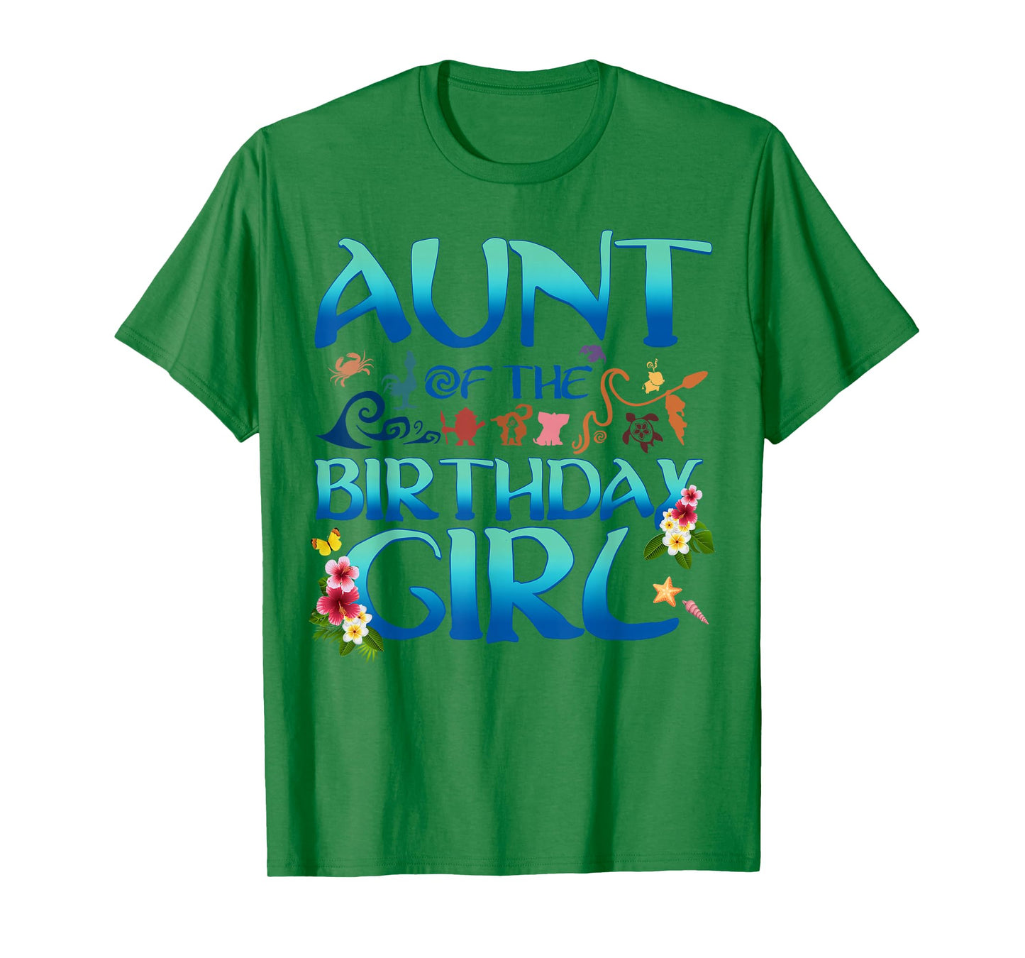 Aunt Of The Birthday Girl Matching Oceania Adventure Family T-Shirt