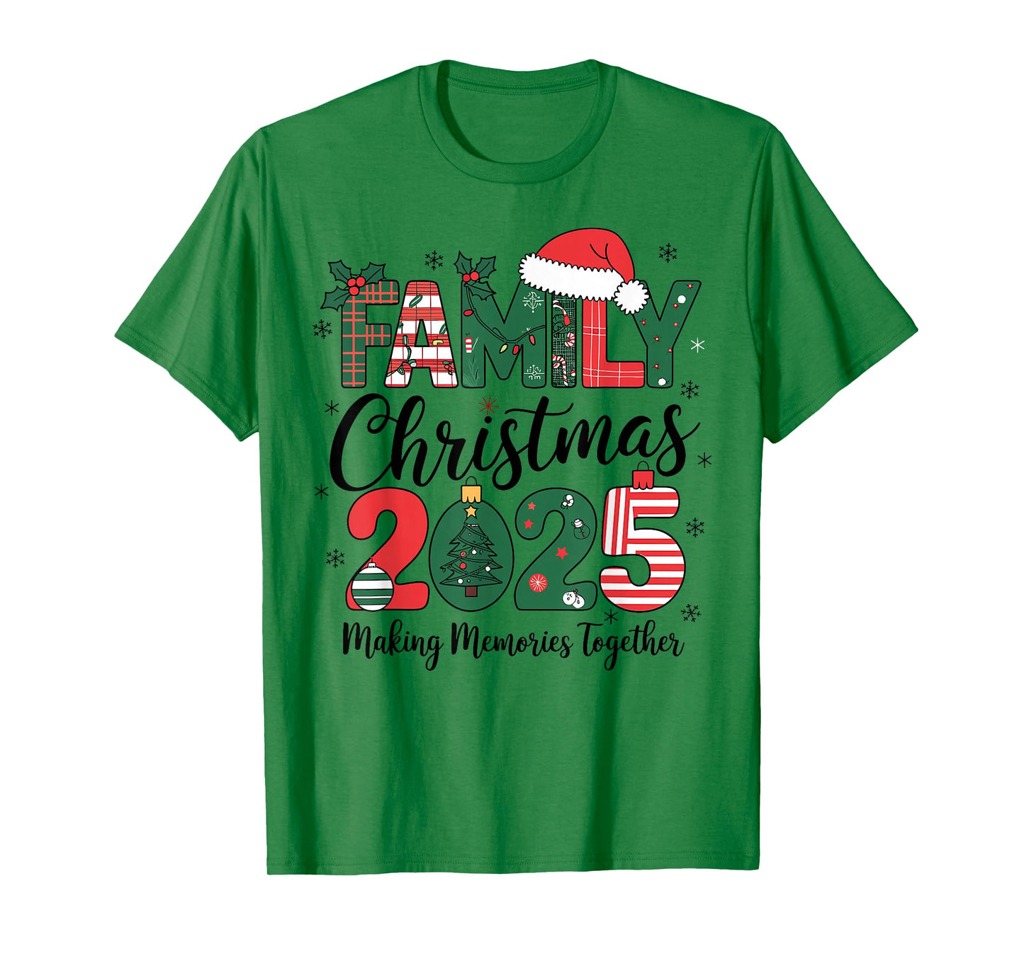 Family Christmas 2025 Matching Outfit Xmas Squad Santa T-Shirt