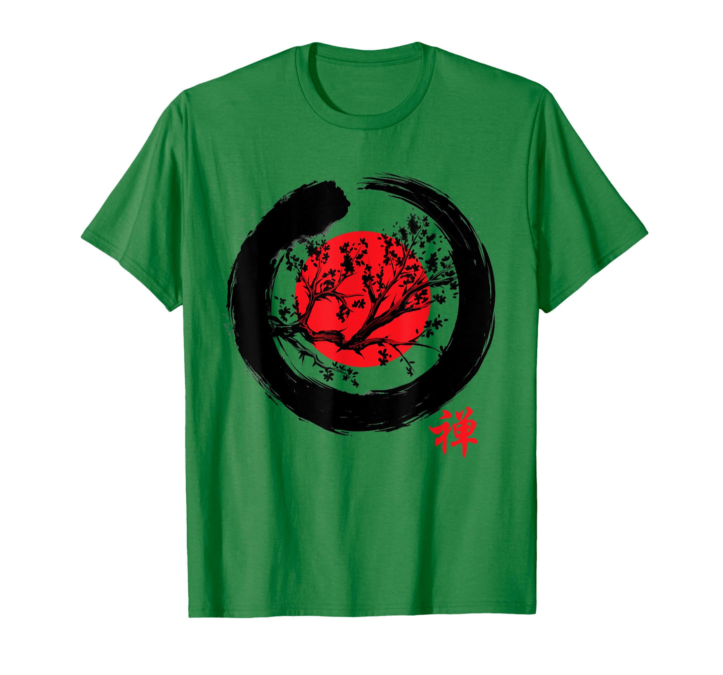 Japanese Calligraphy - Zen Buddhist Enso Circle Meditation T-Shirt