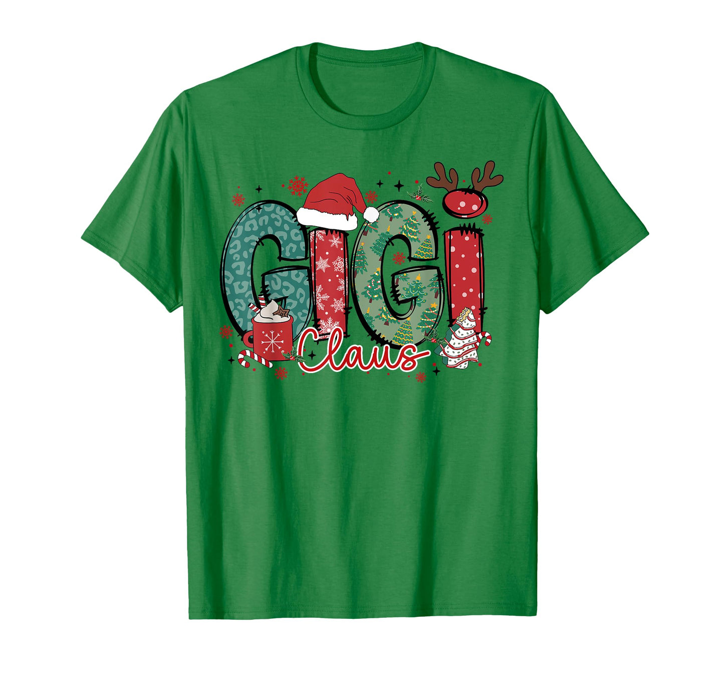 Gigi Claus Christmas Pajama Santa Claus Family Matching T-Shirt