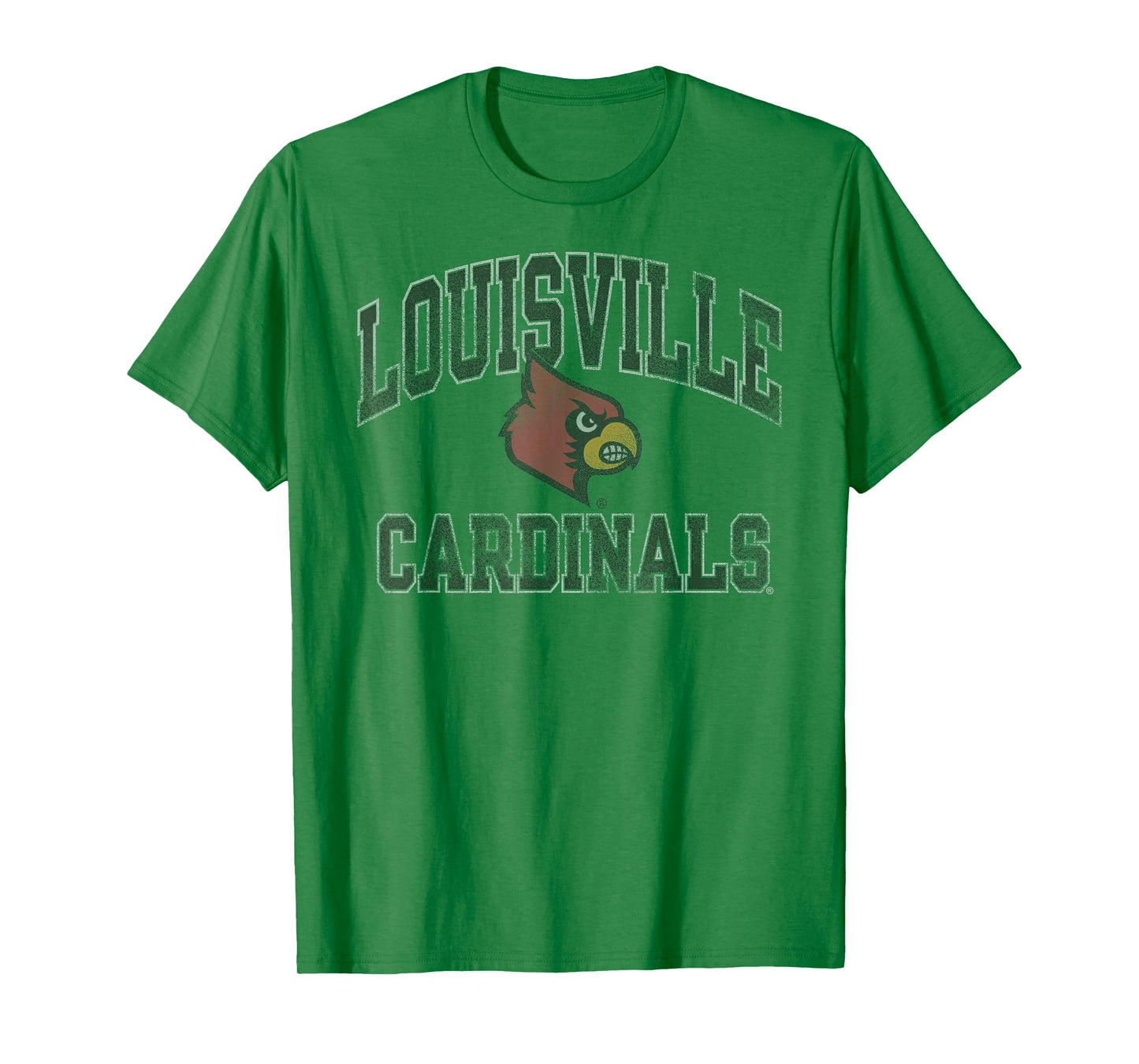 Louisville Cardinals Vintage Worn Gray Officially Licensed T-Shirt