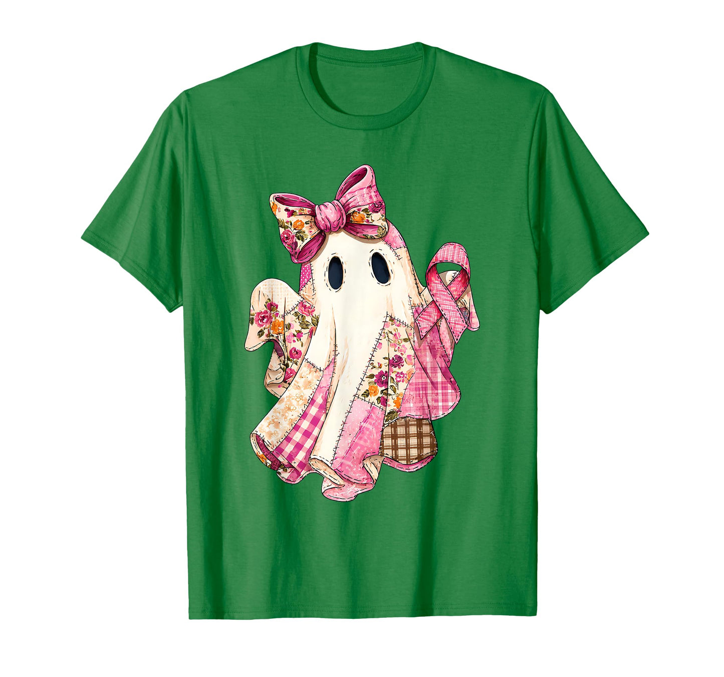 Breast Cancer Hope Strength Faith Survivor Ghost Wear Pink T-Shirt