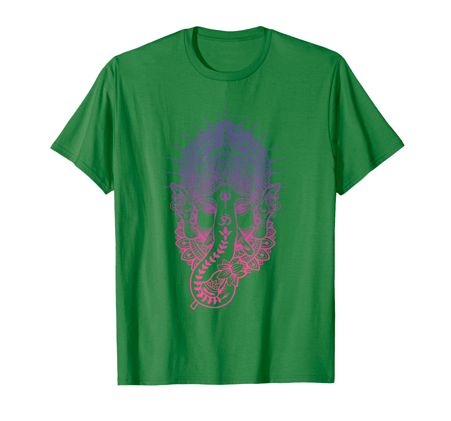 Ganesh Symbol Yoga Hindu Elephant Men Women Meditation T-Shirt