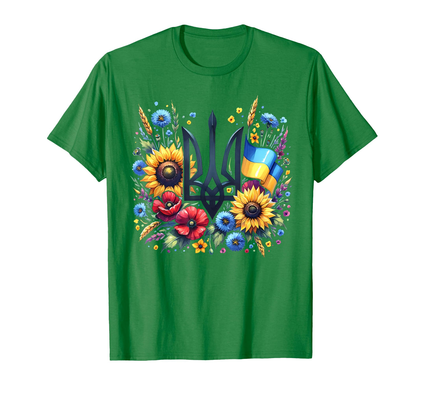 Support Ukraine, Ukrainian Trident Tryzub, Patriotic Ukraine T-Shirt