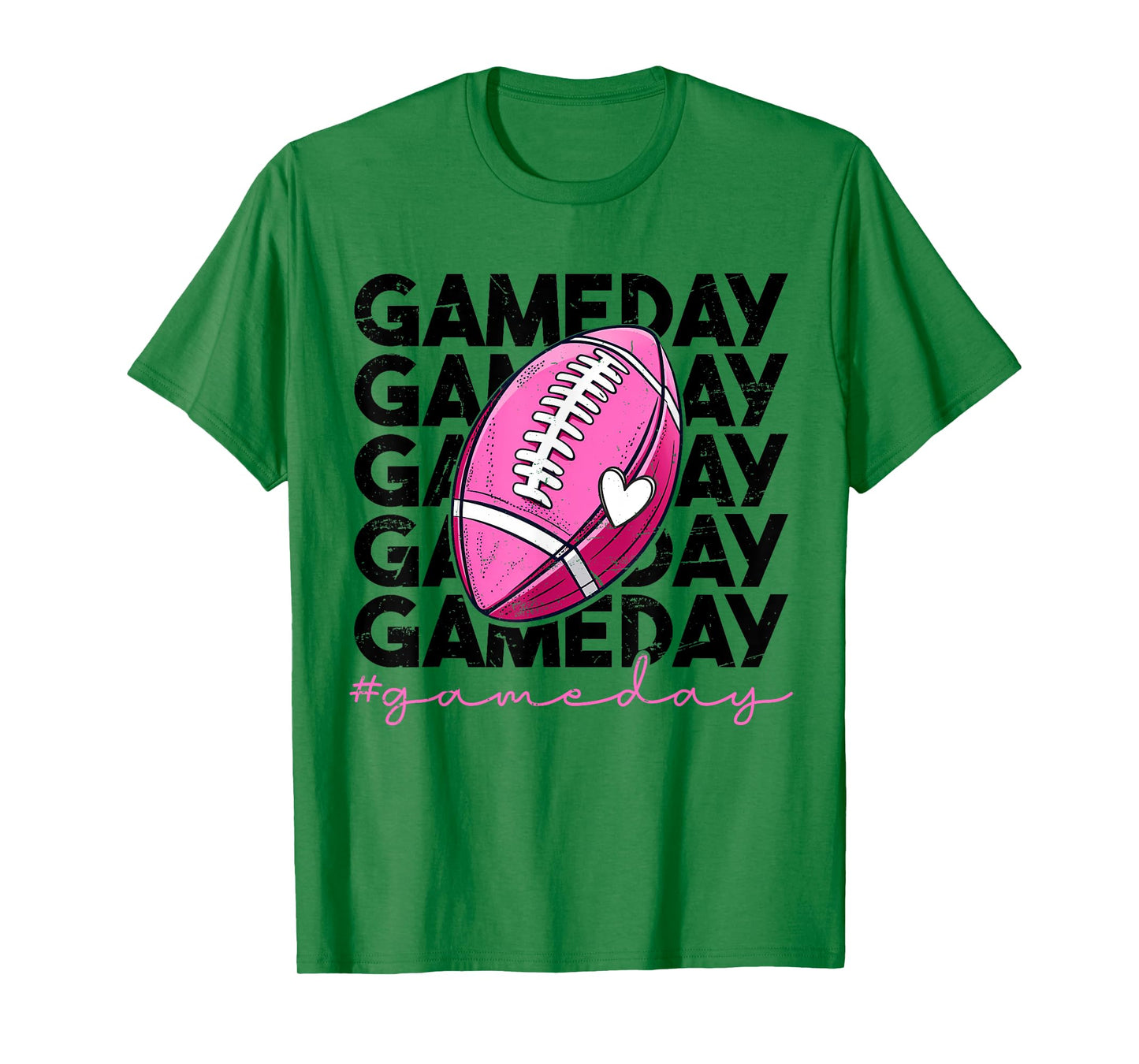 Game Day Football Women Girls American Football Fan T-Shirt