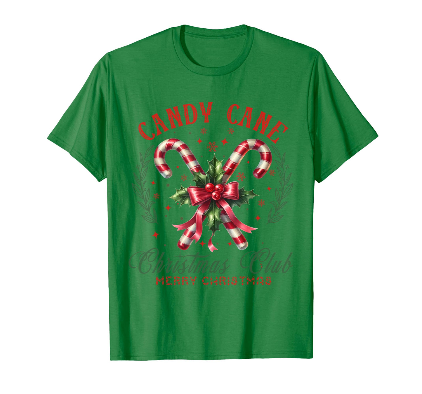 Christmas Holiday Season Xmas Candy Cane Christmas Club T-Shirt