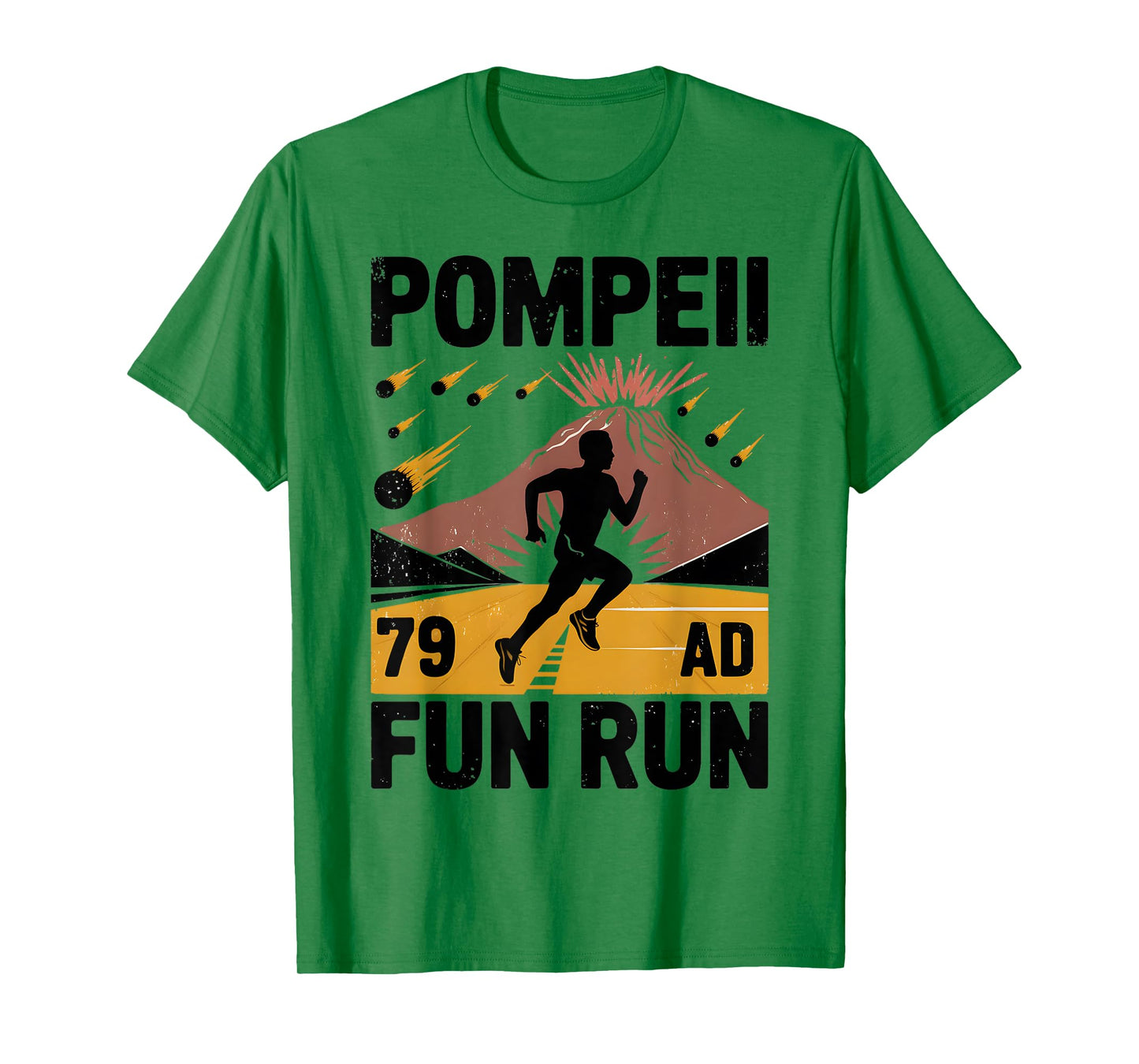 Pompeii Fun Run Geography Volcanologist Volcanology T-Shirt