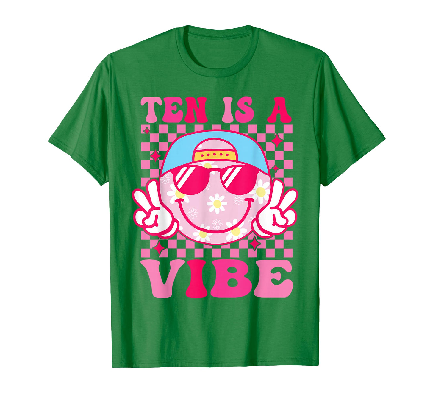 Ten is A Vibe Birthday 10 Year Old Girls 10th Birthday T-Shirt