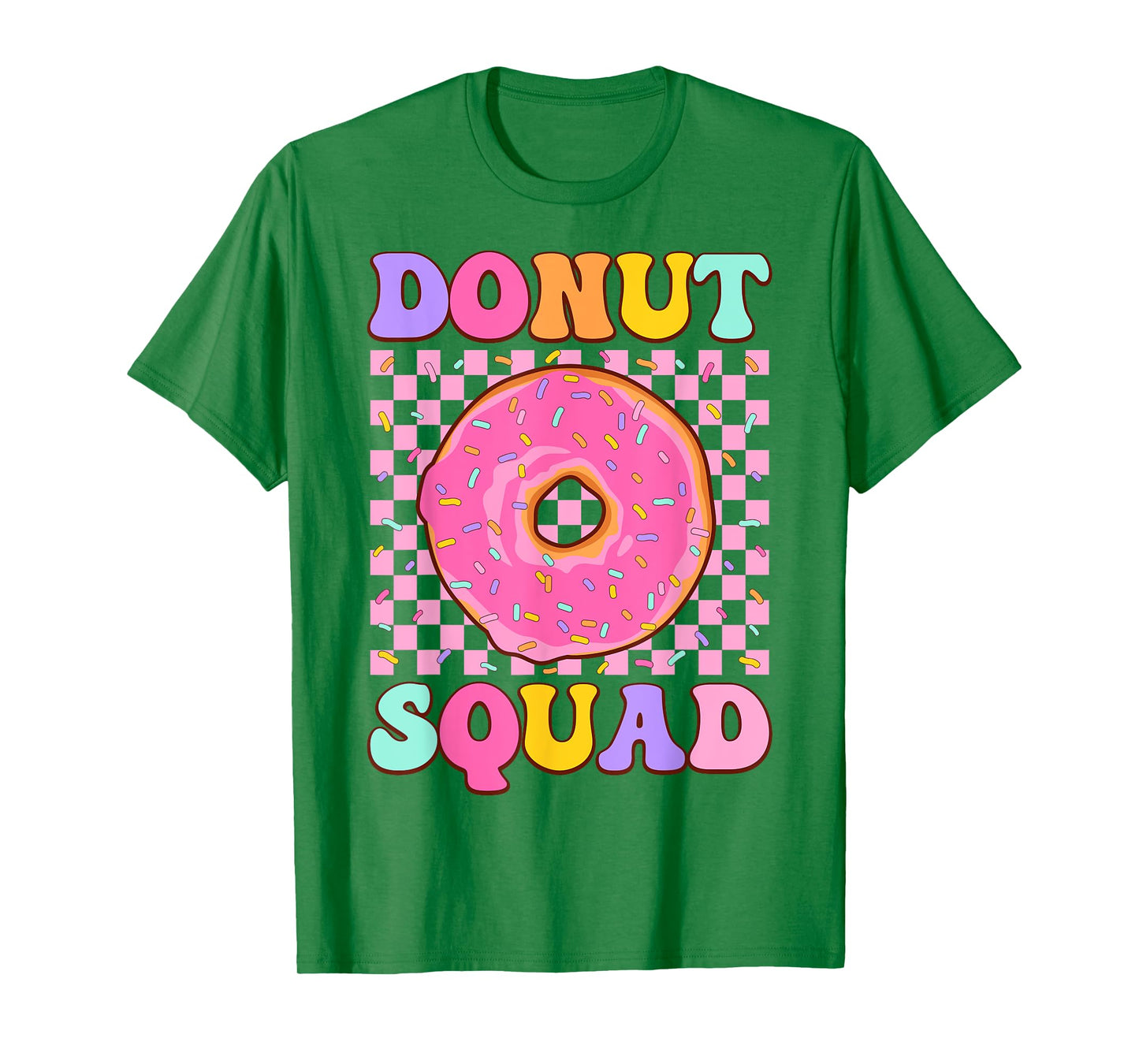 Donut Squad Groovy Donut Lover Birthday Party Girls T-Shirt