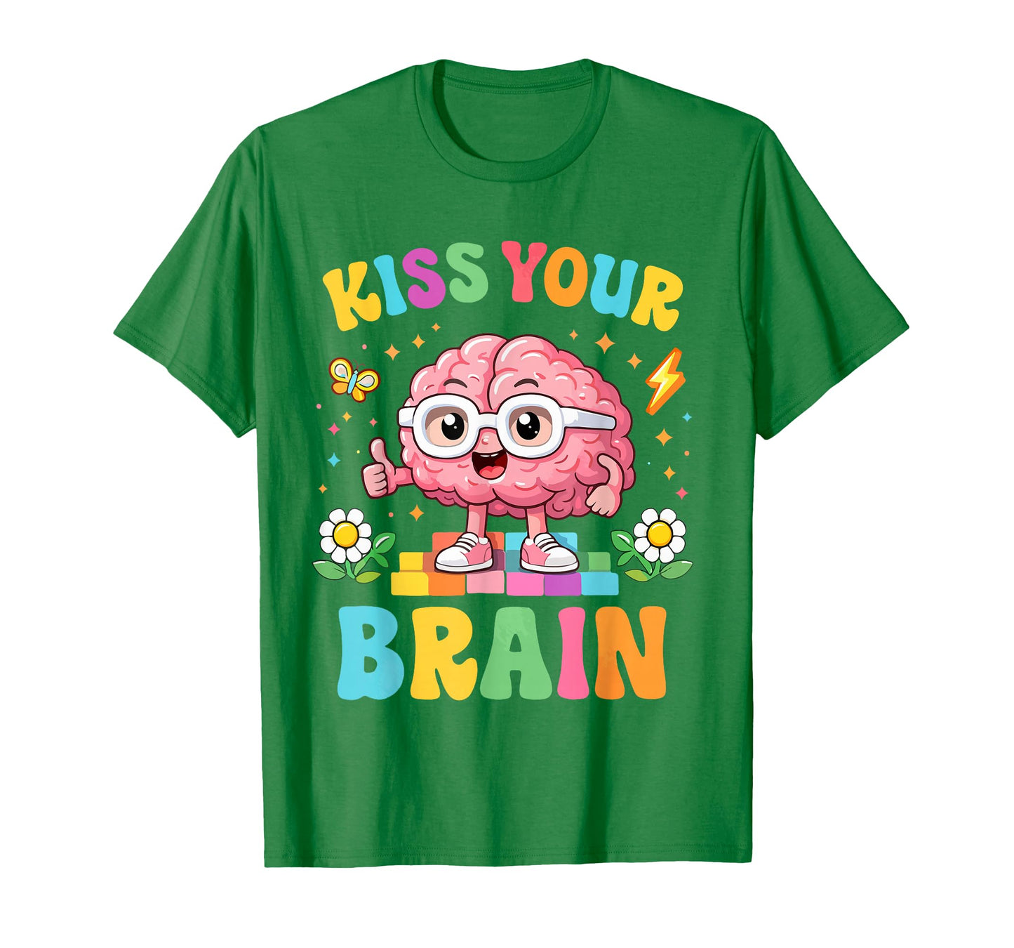 Kiss Your Brain Teacher Valentine Day Women T-Shirt