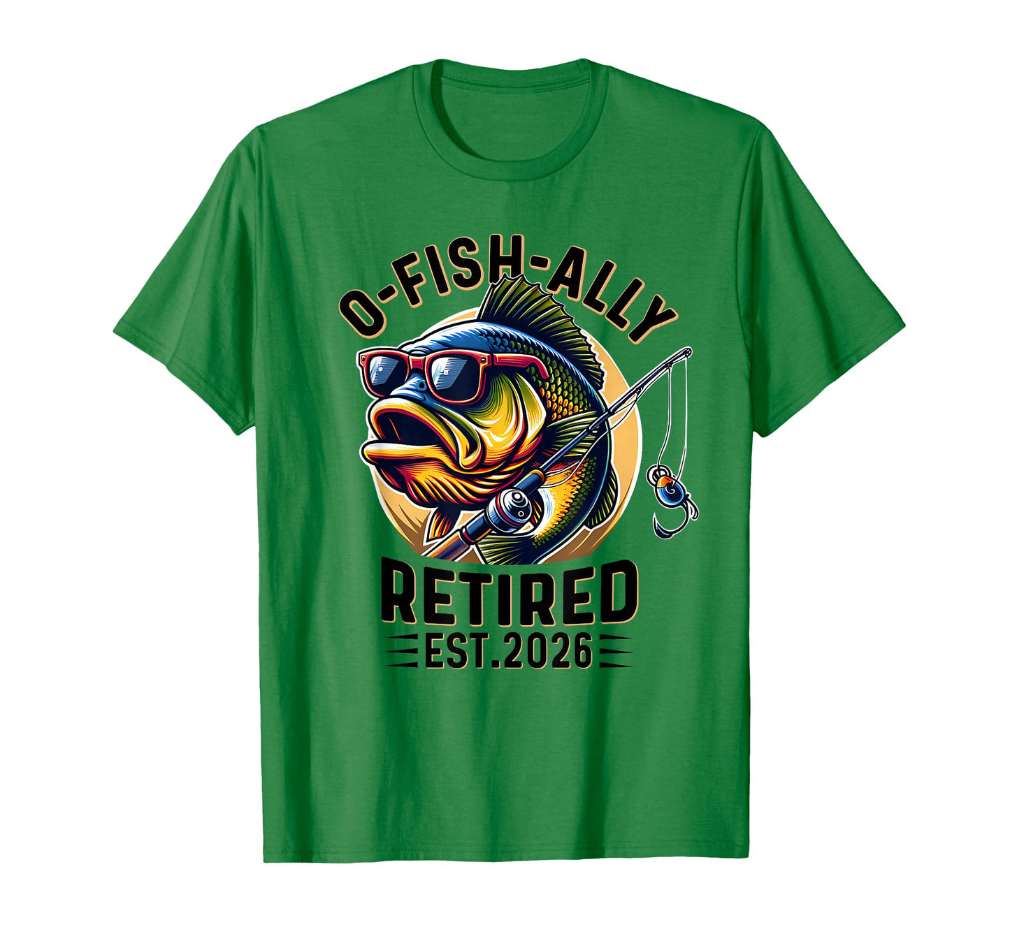 Ofishally Retired 2026 Retirement Men Fisherman Funny T-Shirt