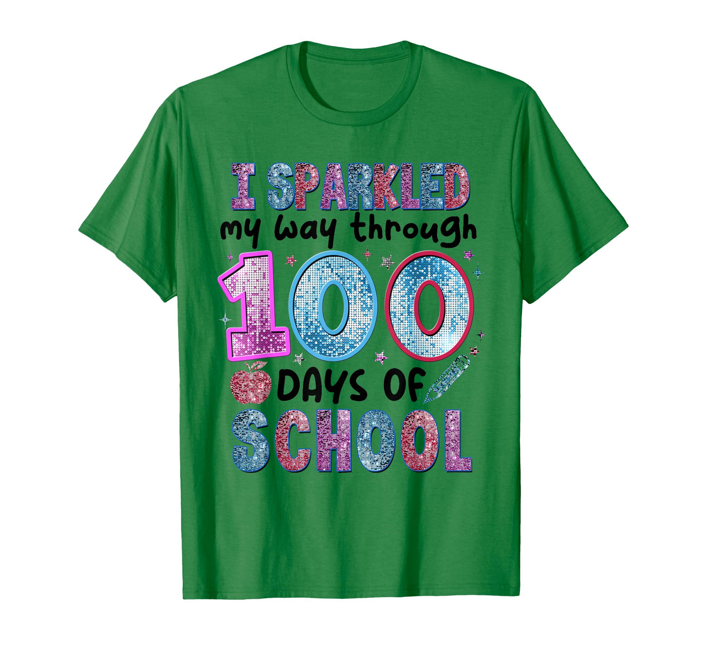 Funny 100 Days of School Teacher Student Kids 100th Day T-Shirt