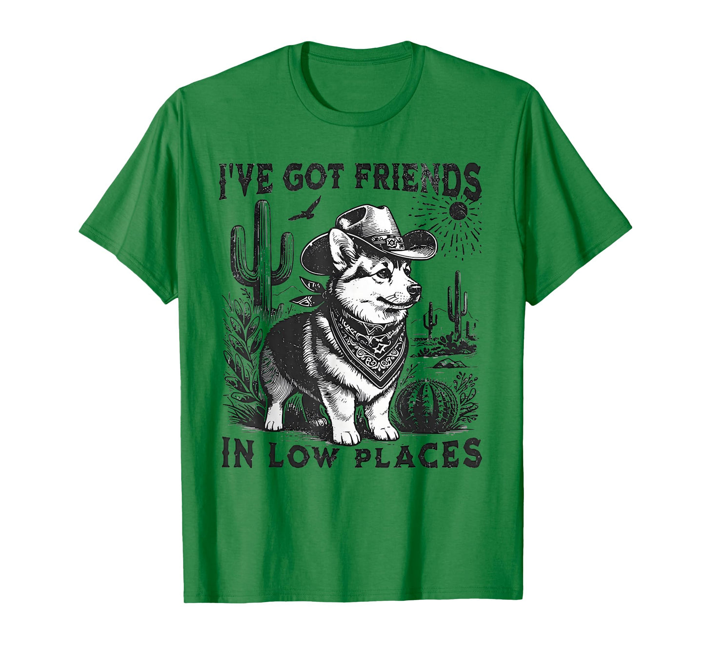 I've Got Friends in Low Places Corgi Dad T-Shirt