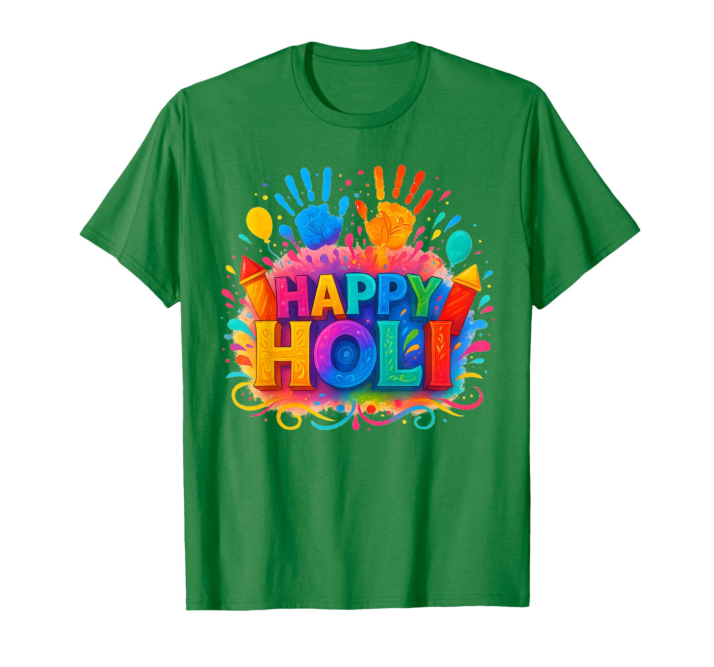 Happy Holi Festival Indian Spring Colors Family Women Kids T-Shirt